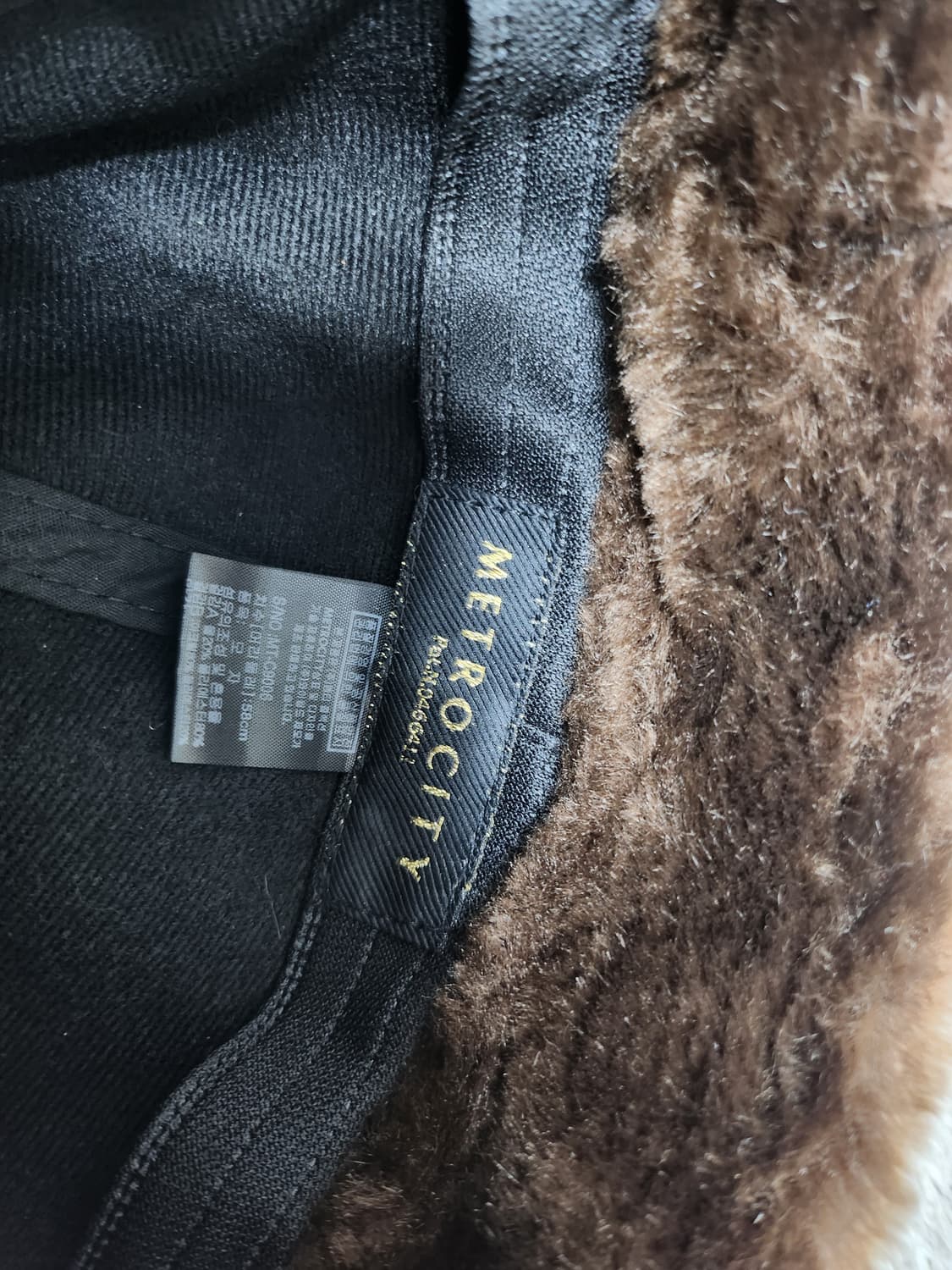 메트로시티 체크 귀달이 모자 새제품급 상품이미지7