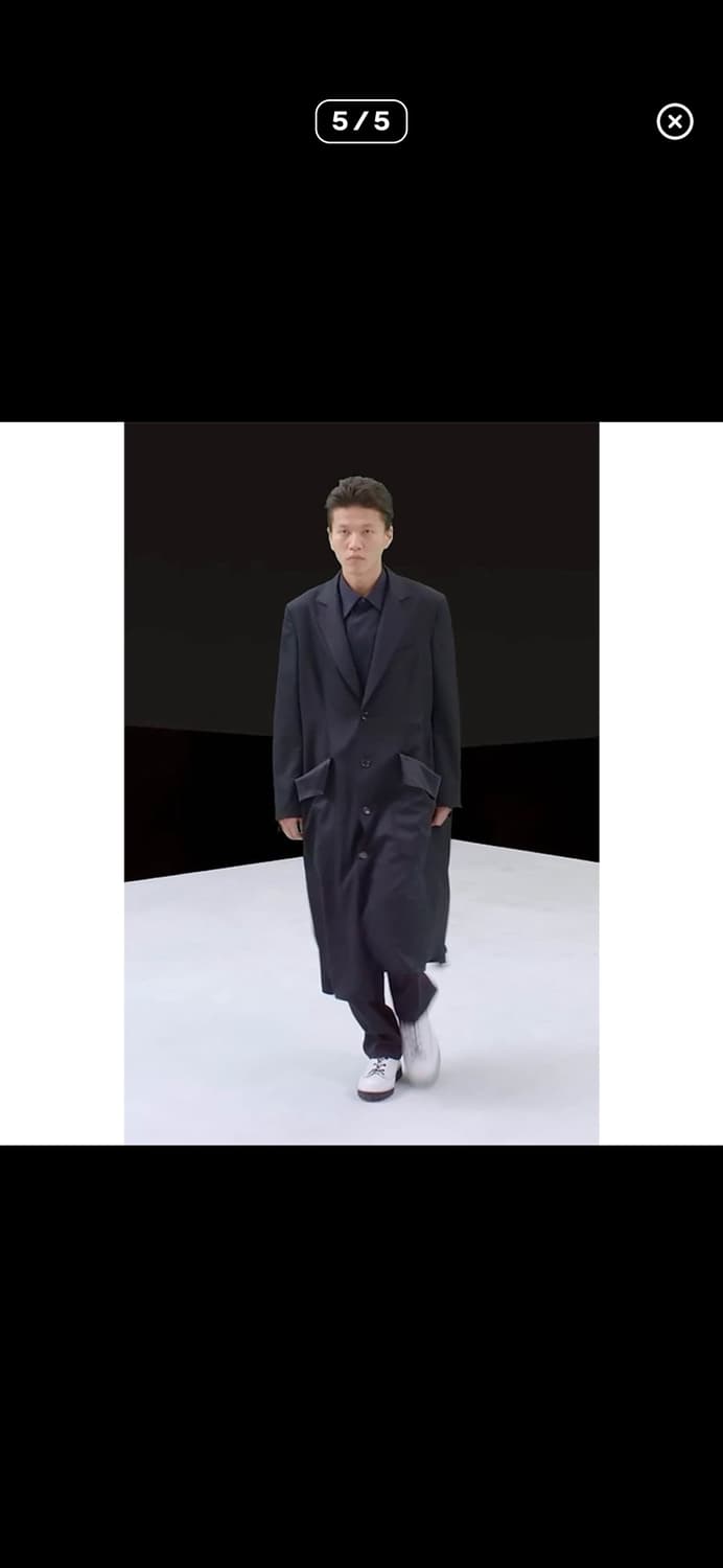 설밤 울 개버딘 드레이핑 코트 상품이미지4