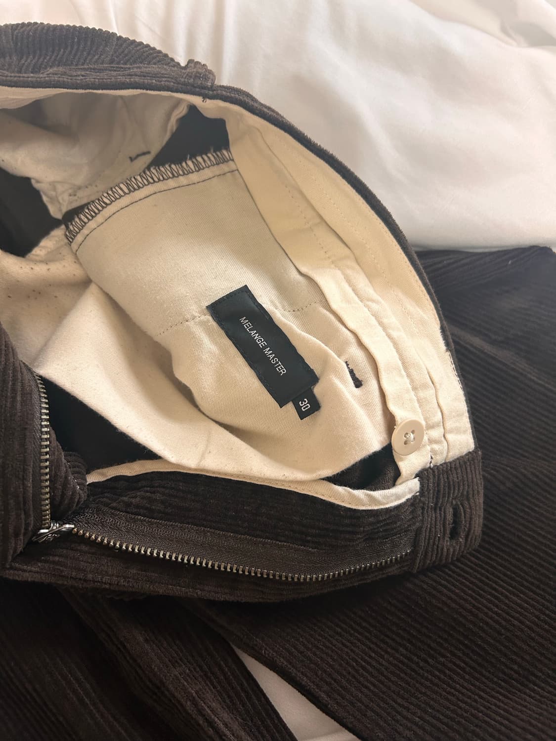 멜란지마스터 코듀로이 브라운 팬츠 30 상품이미지3