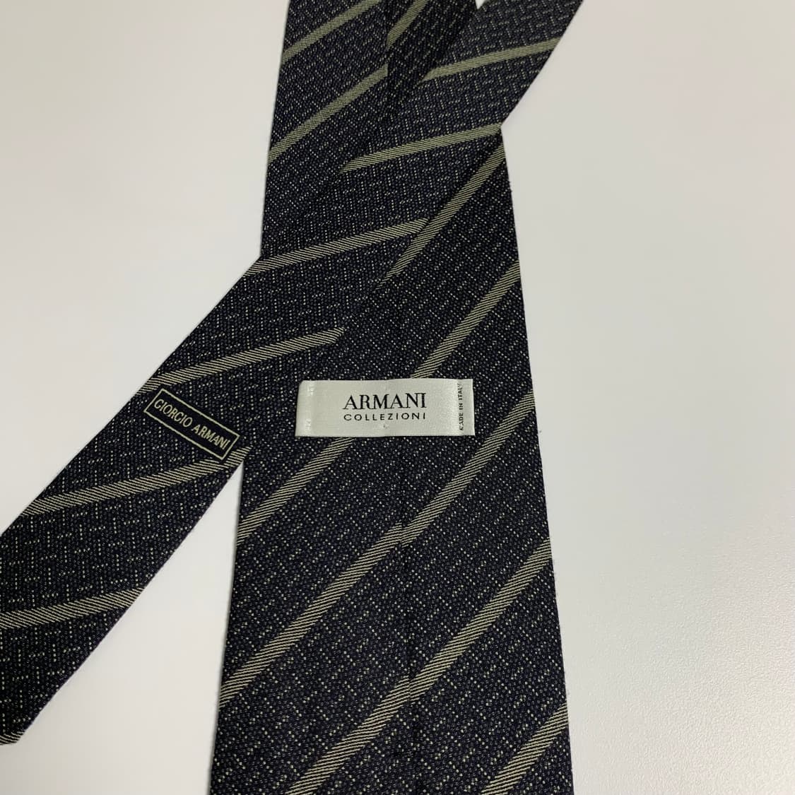 조르지오 아르마니(ARMANI) 스트라이프 명품넥타이 혼방 A+등급 상품이미지5