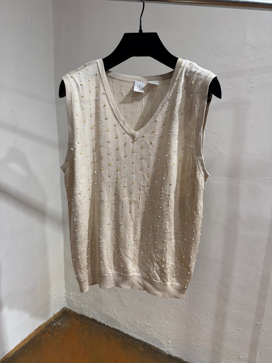 CW) pearl knit vest 상품이미지2