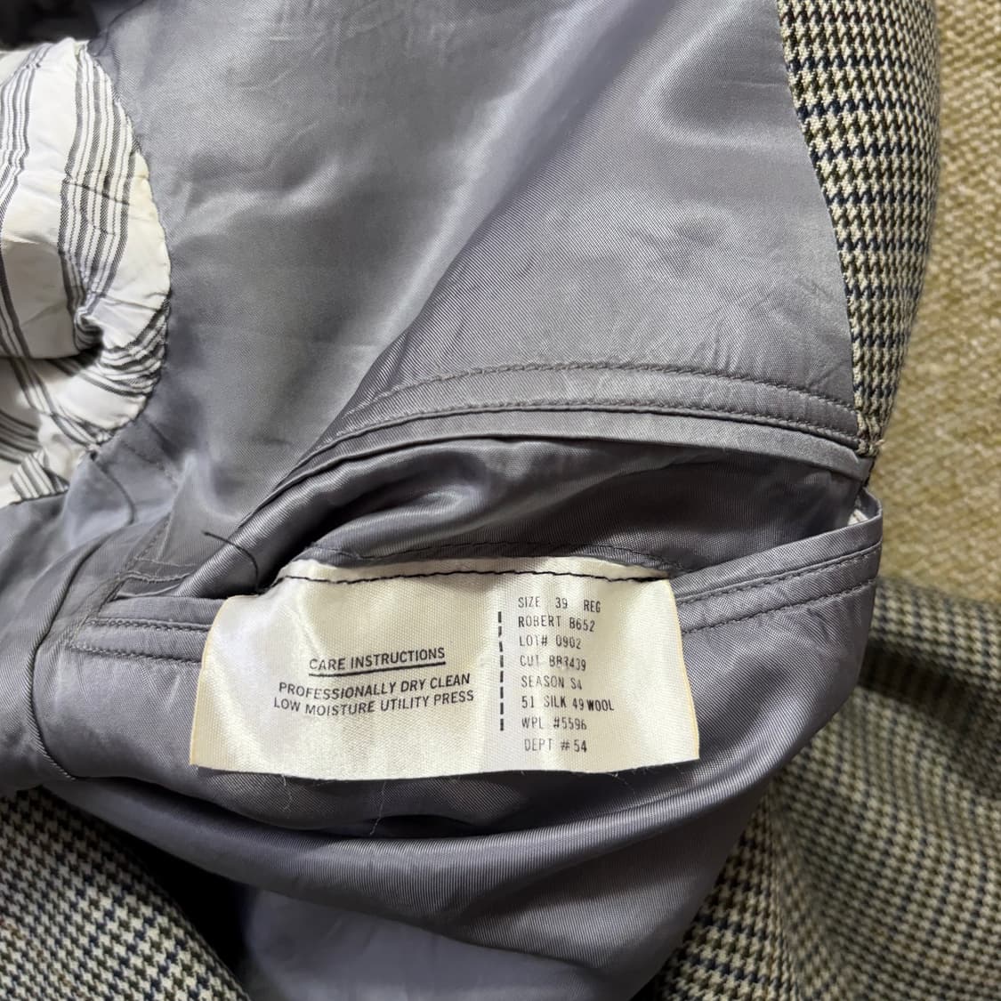 90s 브룩스브라더스 하운드투스 체크 블레이저(39) 상품이미지8