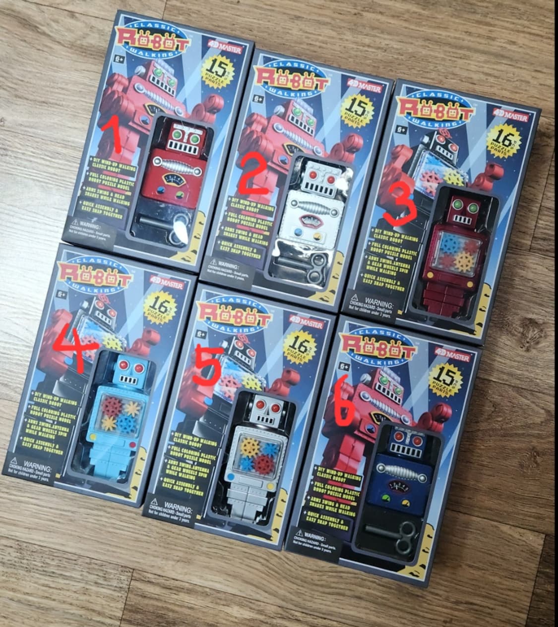 # 빈티지 4D Master 클래식 로봇 워킹 조립 퍼즐 프로모델 로보트 상품이미지1