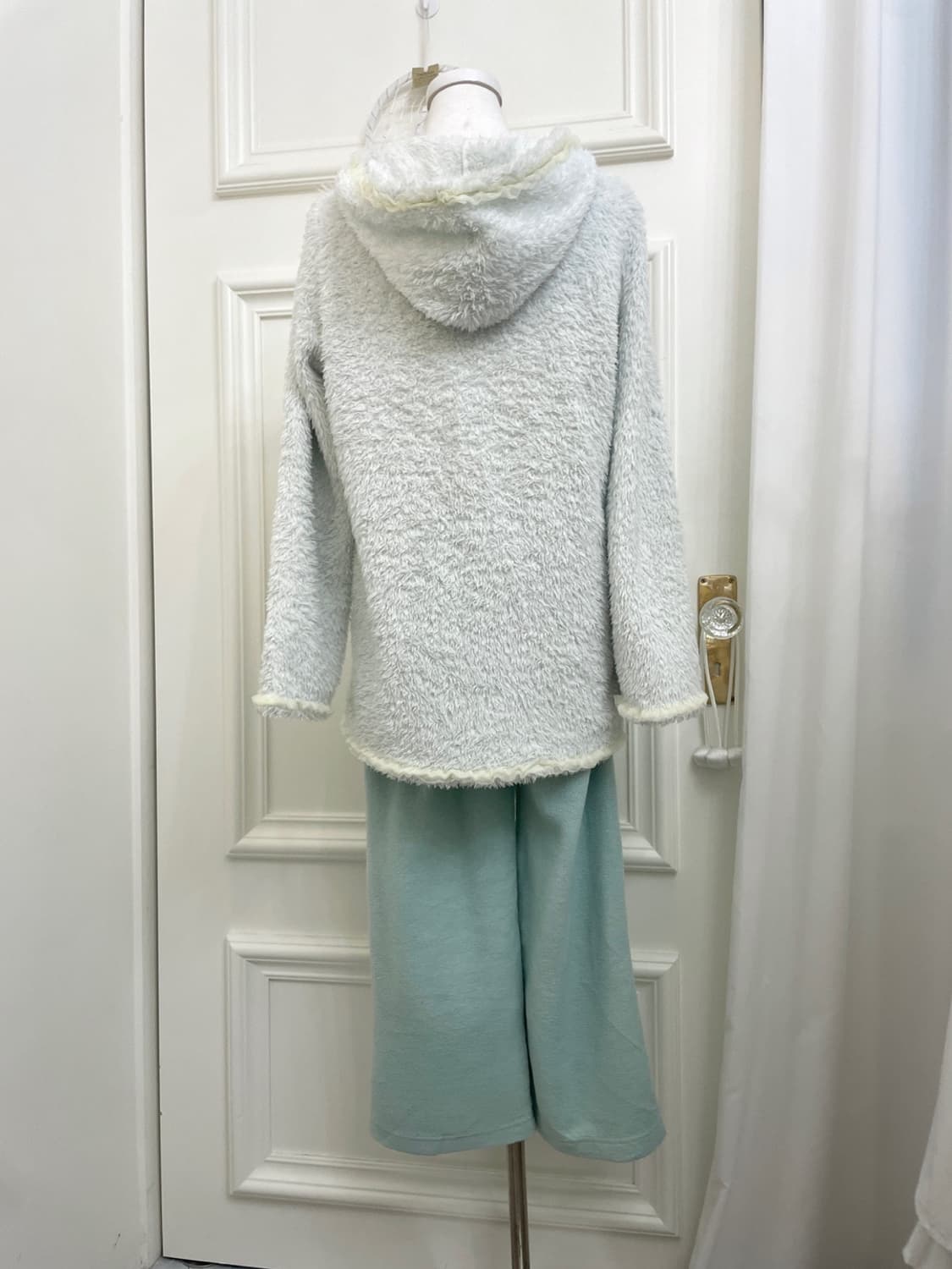 mint lace point hoodie top&basic cozy lo 상품이미지3