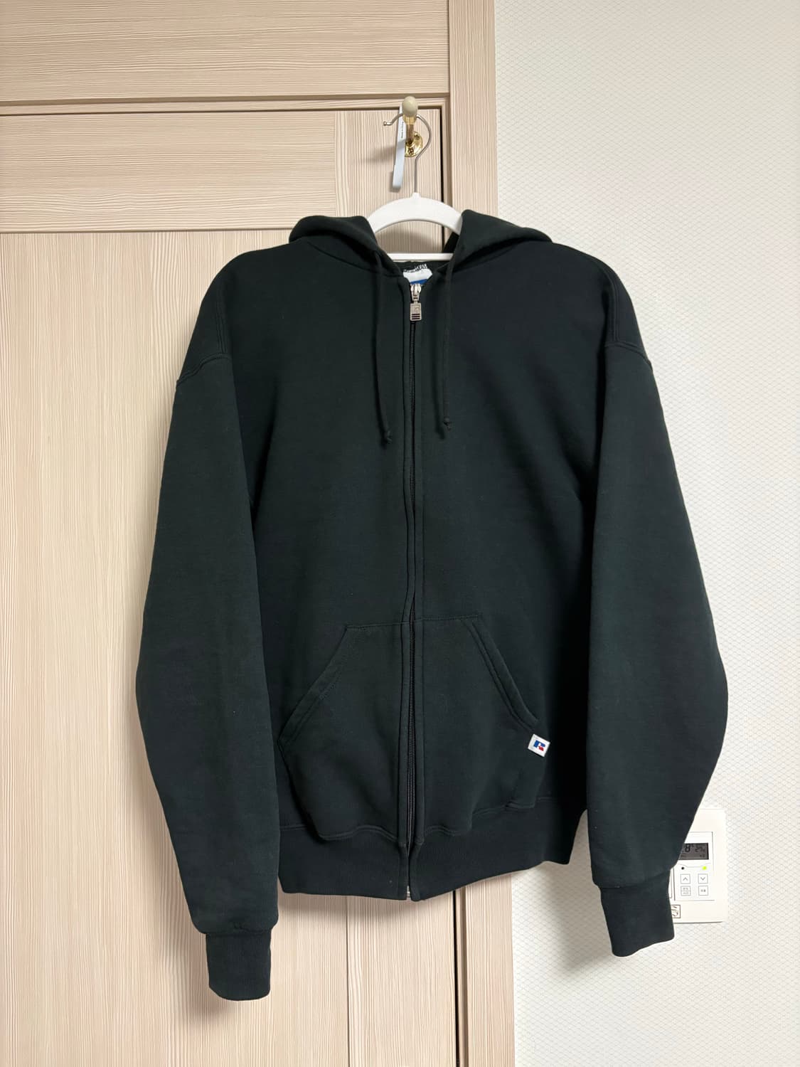 90s 러셀 후드 집업 블랙 상품이미지3