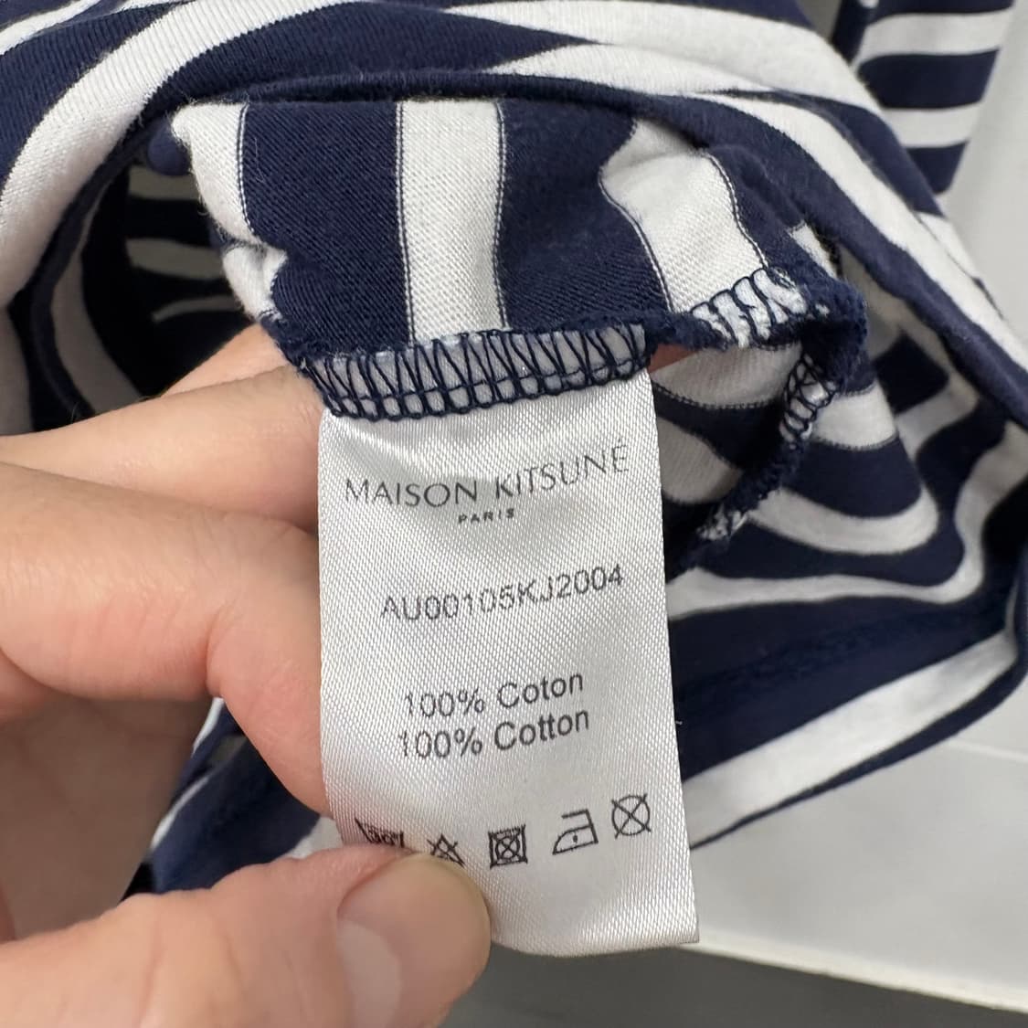 메종키츠네 스트라이프 긴팔티 상품이미지4