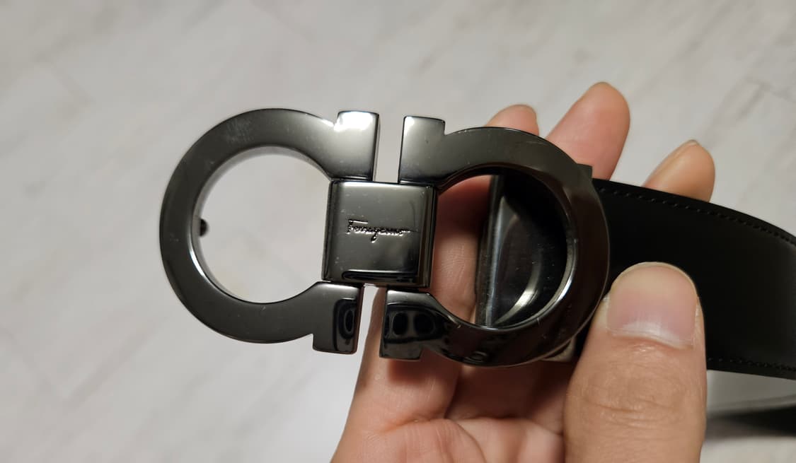 페라가모 간치니 양면벨트 블랙 브라운 상품이미지4