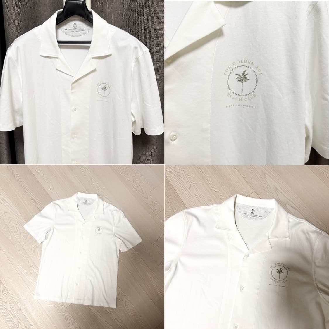브루넬로 쿠치넬리 / 비치 클럽 오픈 칼라 셔츠 / L (국내 105) 상품이미지2