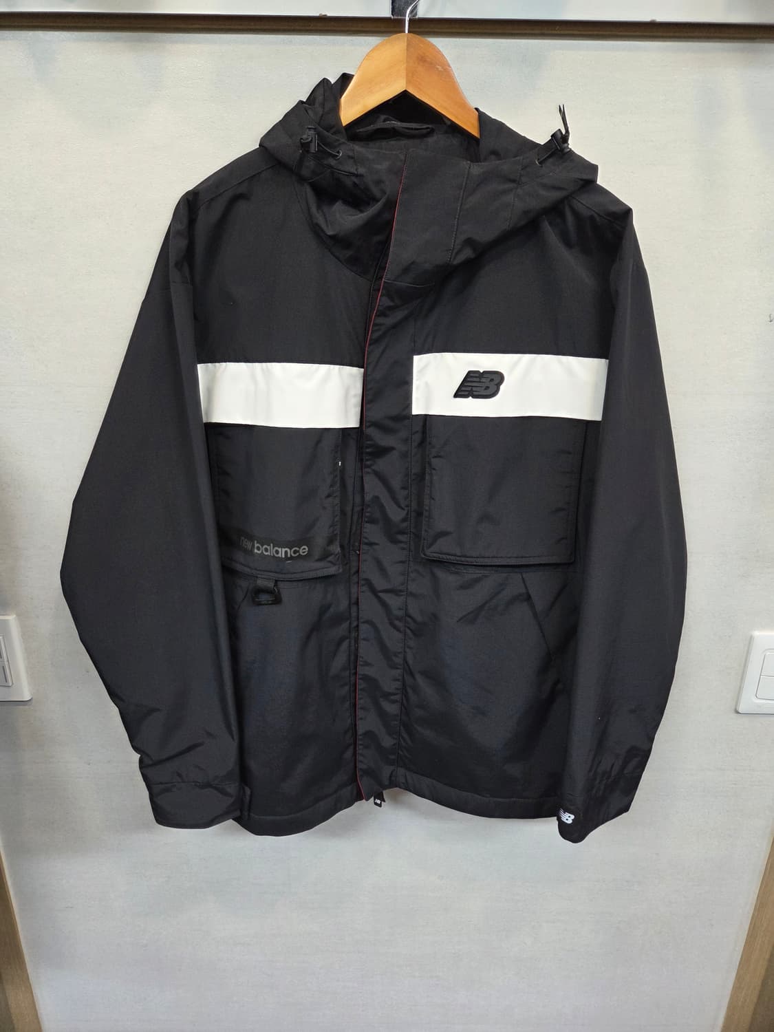뉴발란스 유니클로 안감플리스 조끼 분리형 방수 자켓  L 상품이미지1
