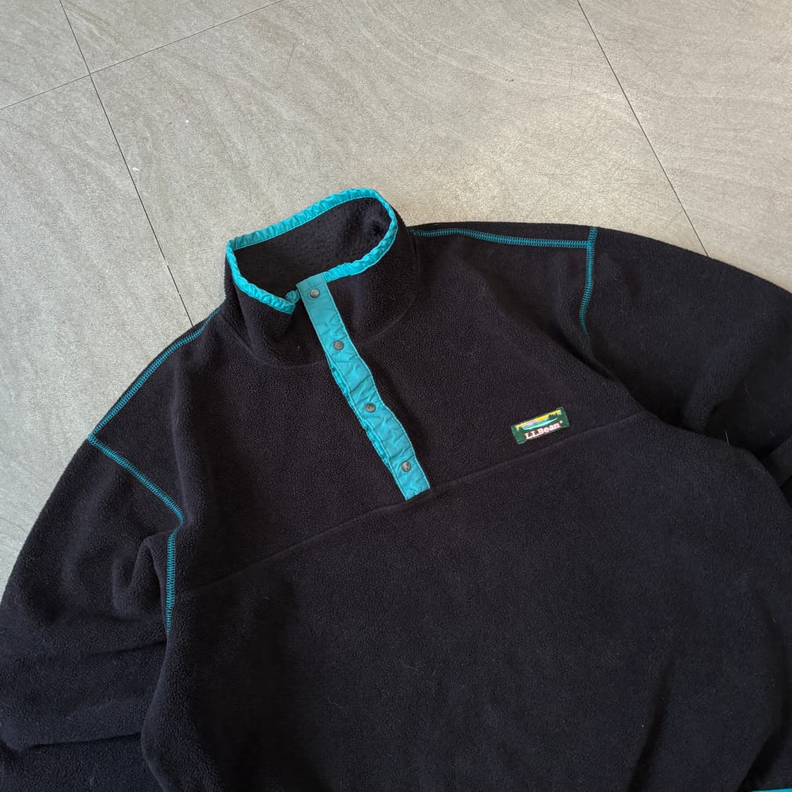 90s L.L.bean 90년대 미국 생산 엘엘빈 블랙 플리스 신칠라  상품이미지2