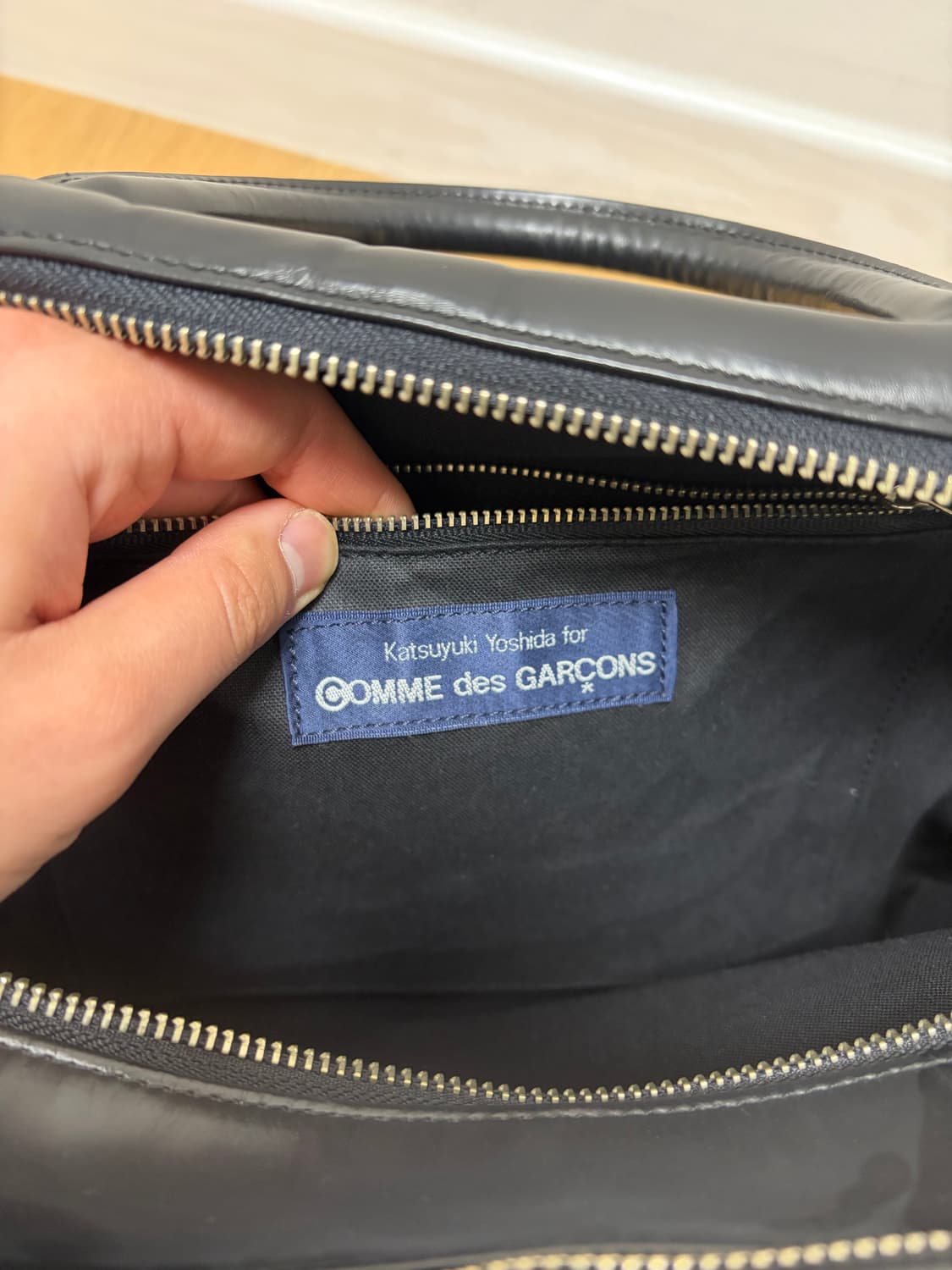 꼼데가르송 아오야마 더블 지퍼 토트백 상품이미지7