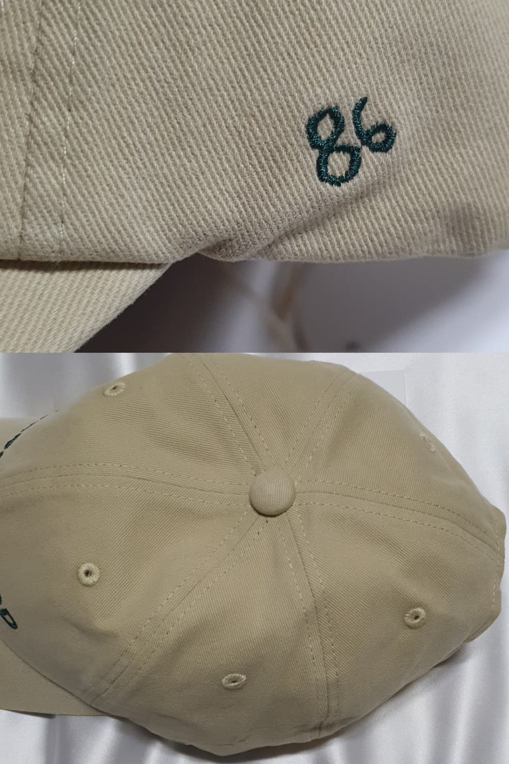 베이지 스무드무드  로고 볼캡 모자 상품이미지5