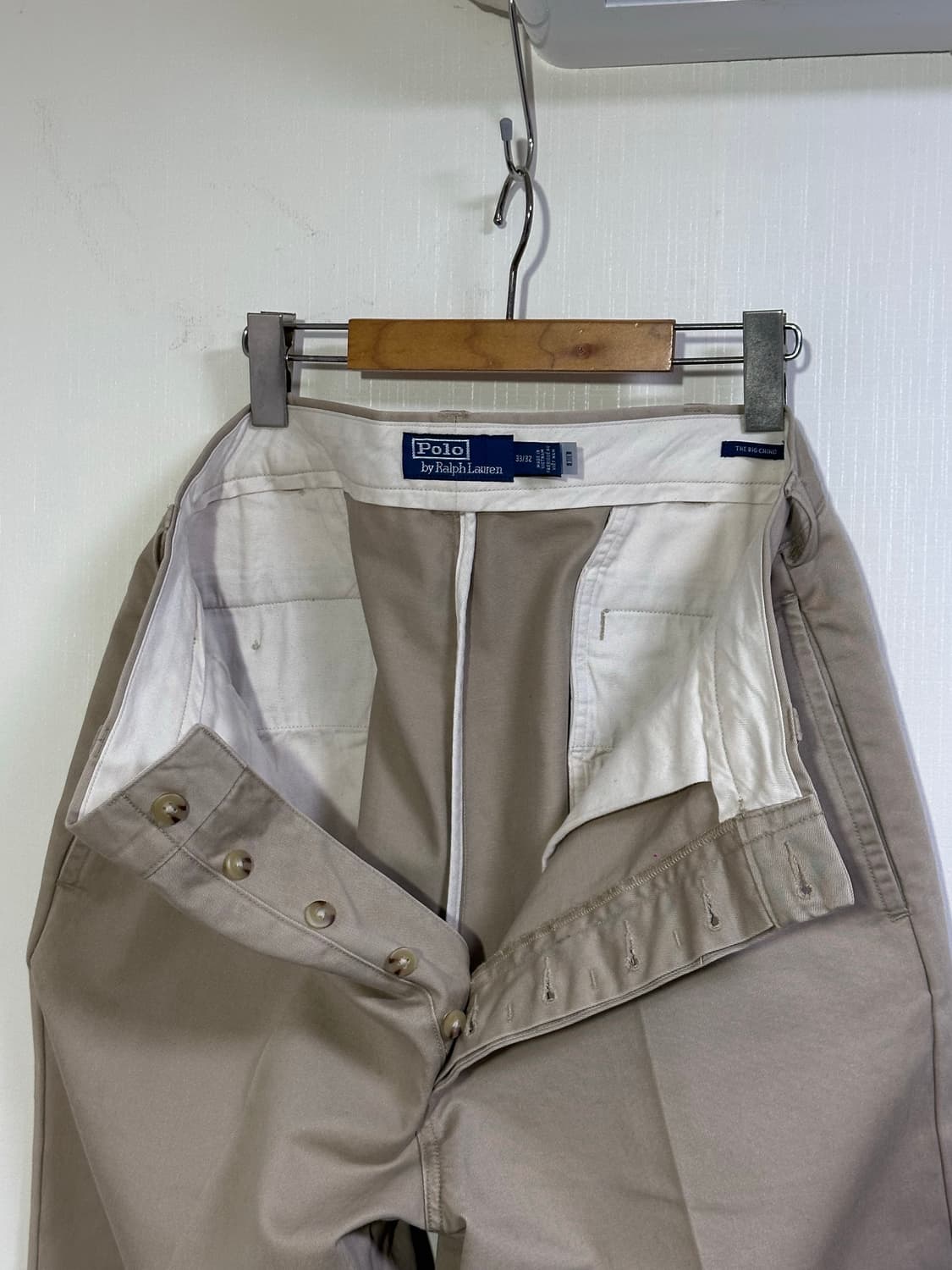 23SS) QR 신형 폴로 랄프로렌 빅치노팬츠 33/카키베이지 상품이미지5