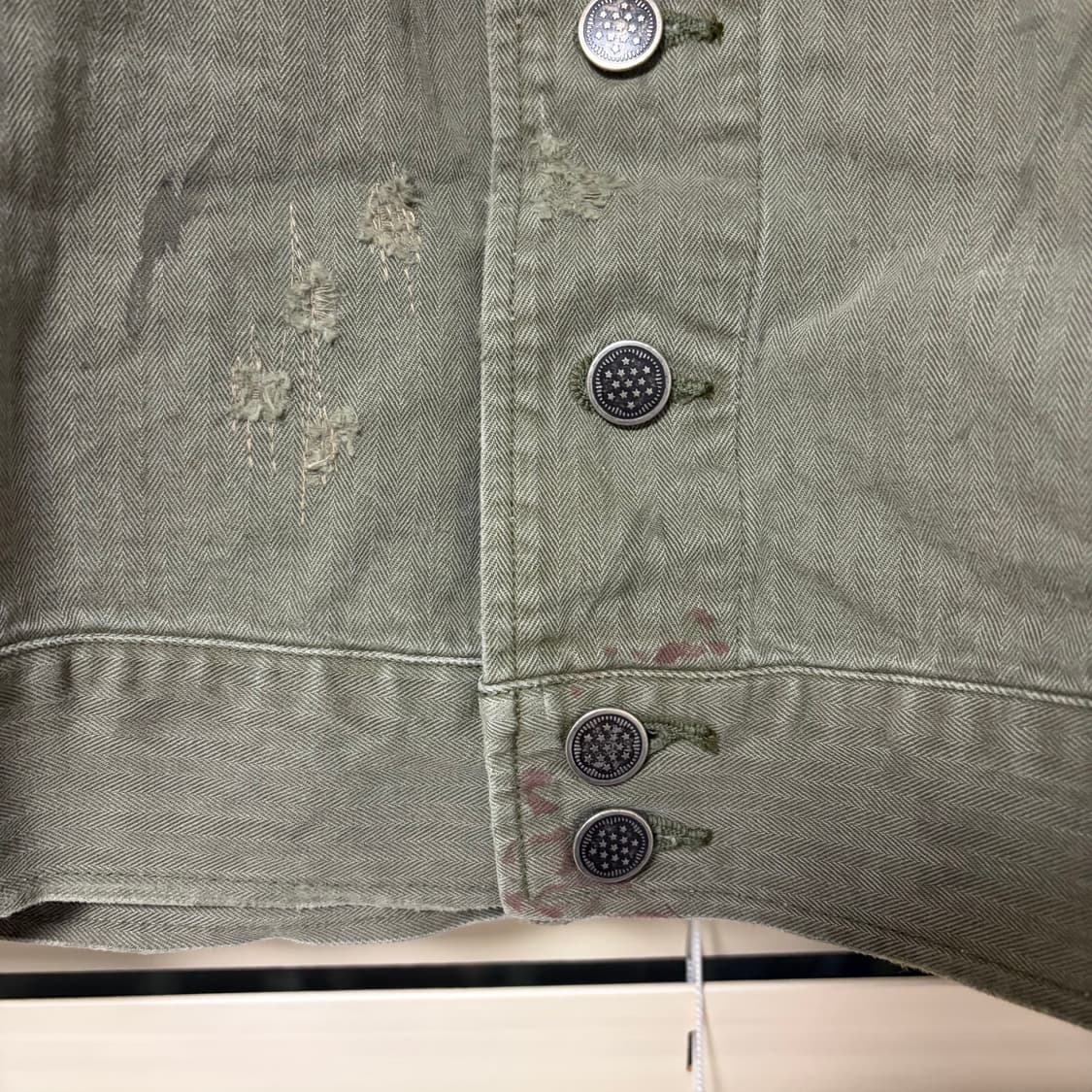 바우와우 24fw Bowwow M-41 HBT 보로 데님 자켓 M 상품이미지8