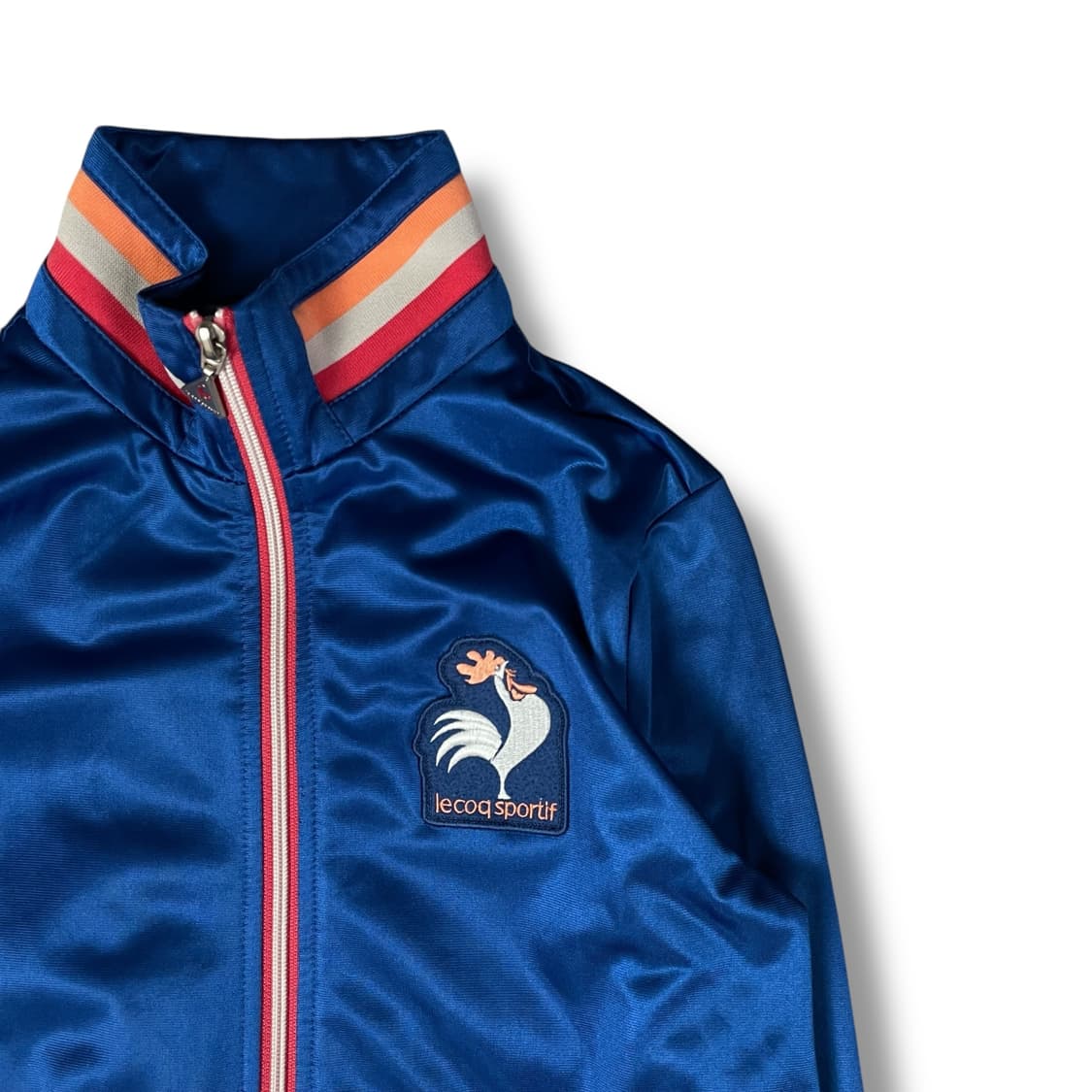 르꼬끄 배색 패치로고 블루 트랙탑 상품이미지3