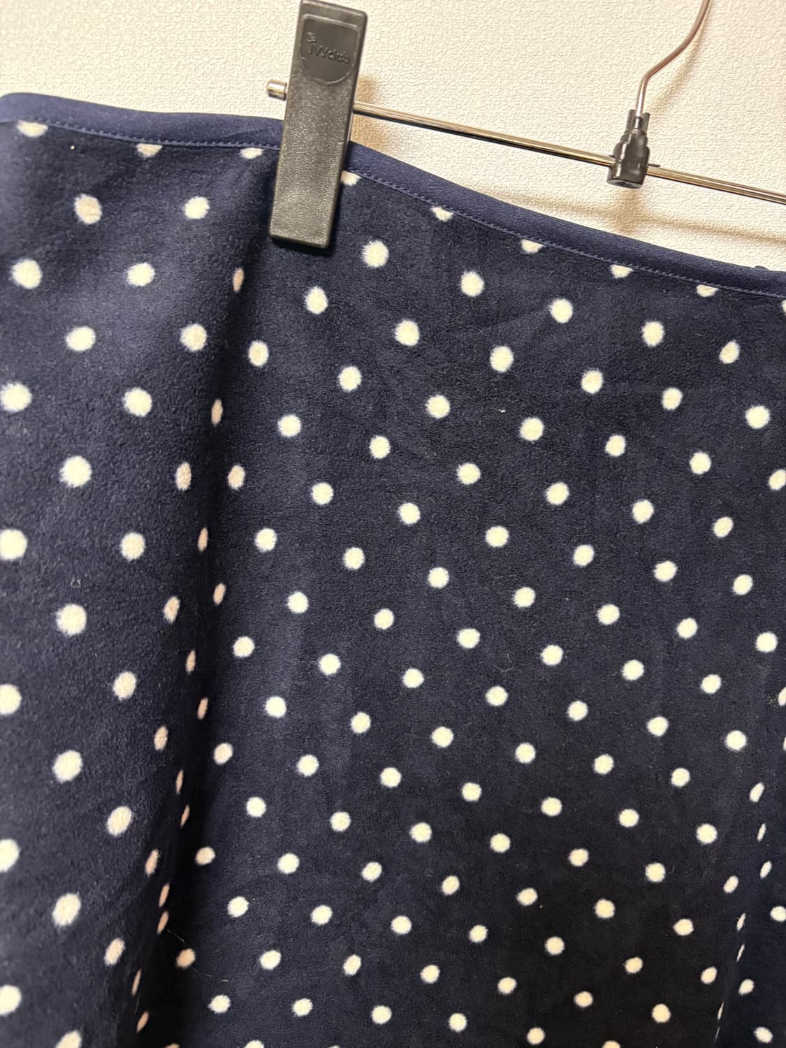 네이비 도트 일본 빈티지 담요 유니클로 후리스 상품이미지3