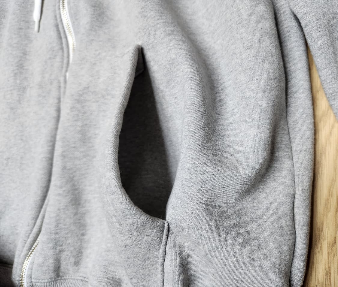 무아무아 스몰로고 그레이 후드티 FREE 상품이미지6