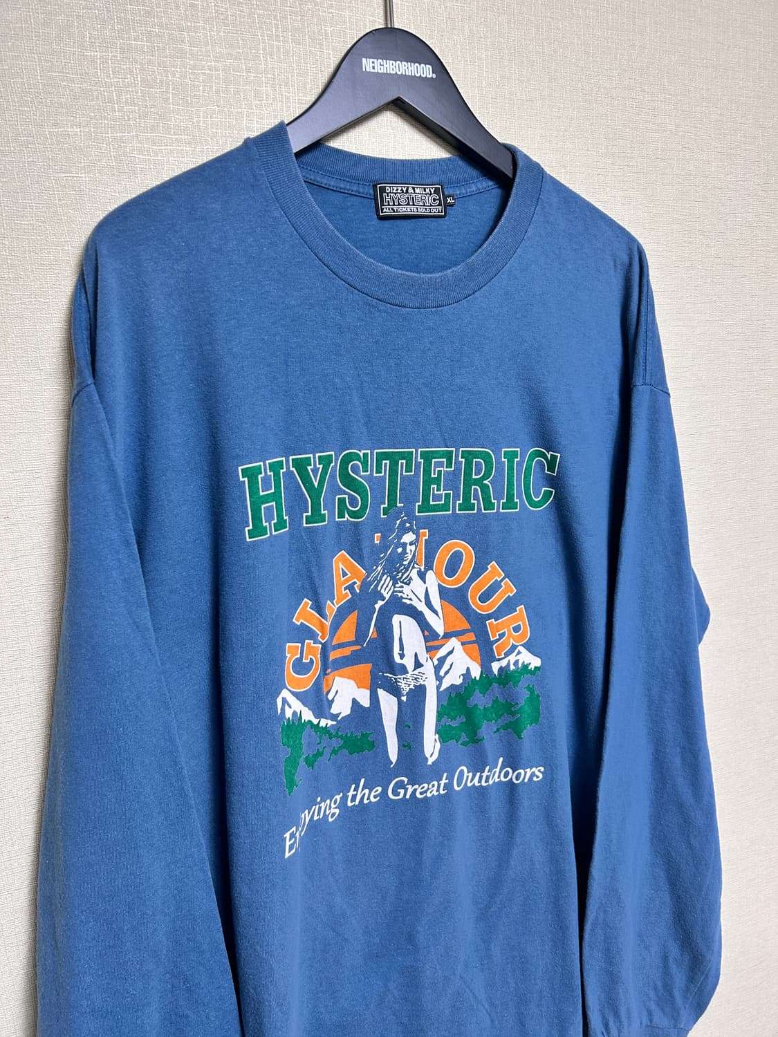 [XL] 히스테릭글래머 블루 롱슬리브 긴팔티셔츠 상품이미지2