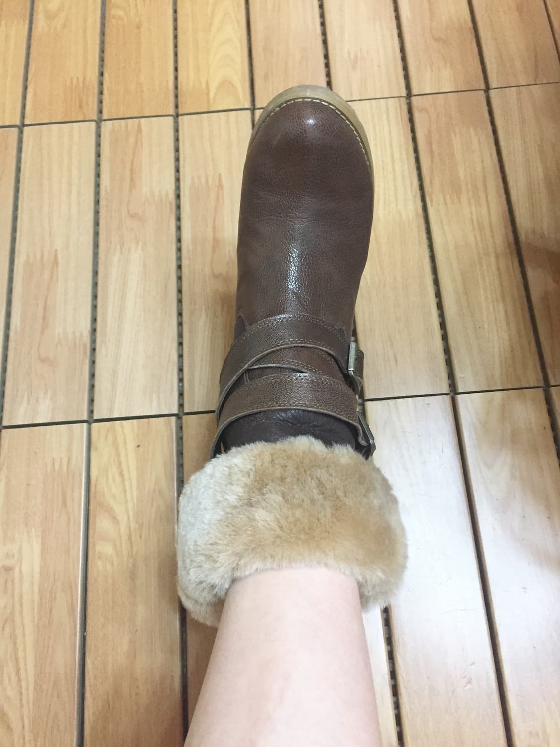 천연 가죽 털 부츠 230/상태최상 상품이미지4