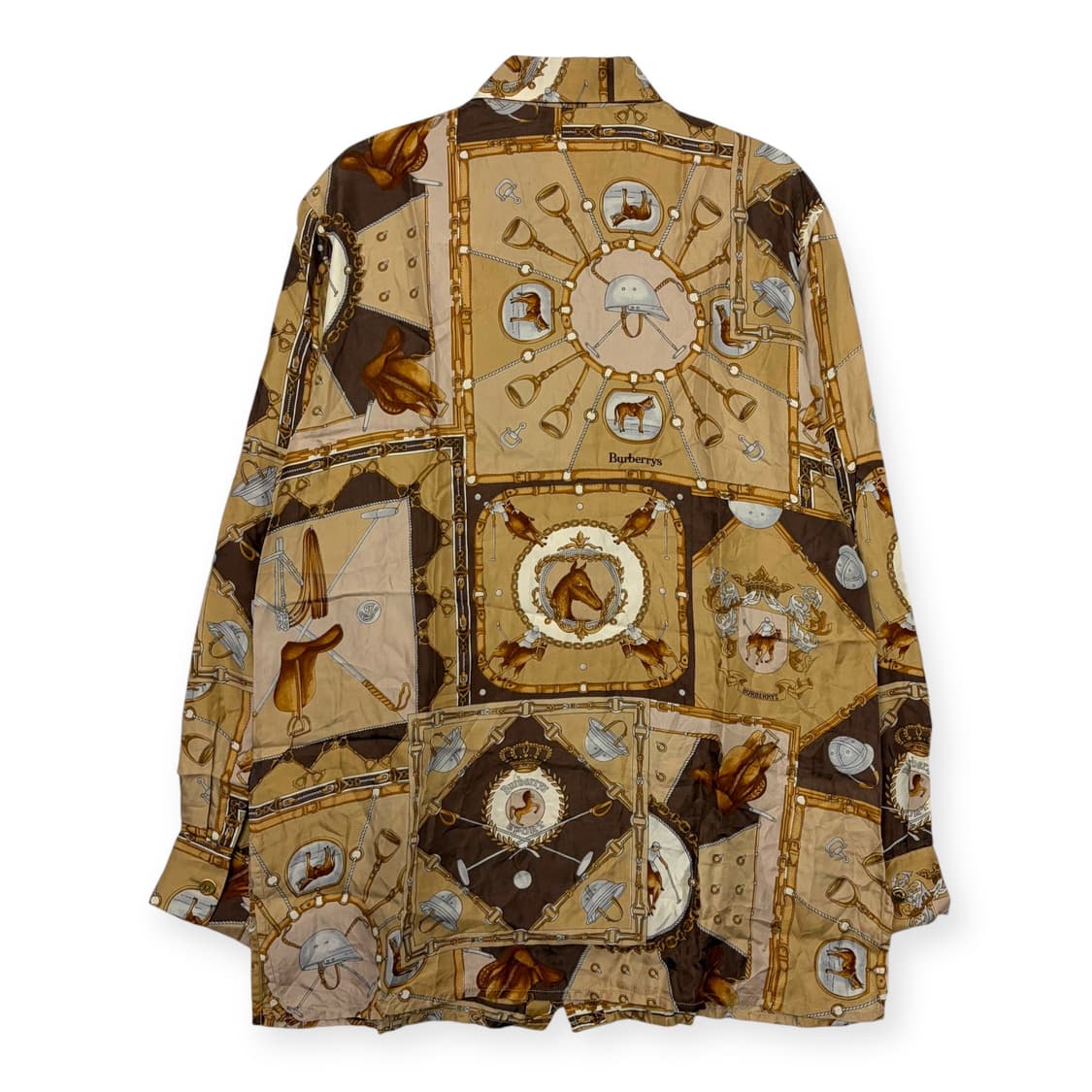 버버리 패턴 실크 셔츠 상품이미지8