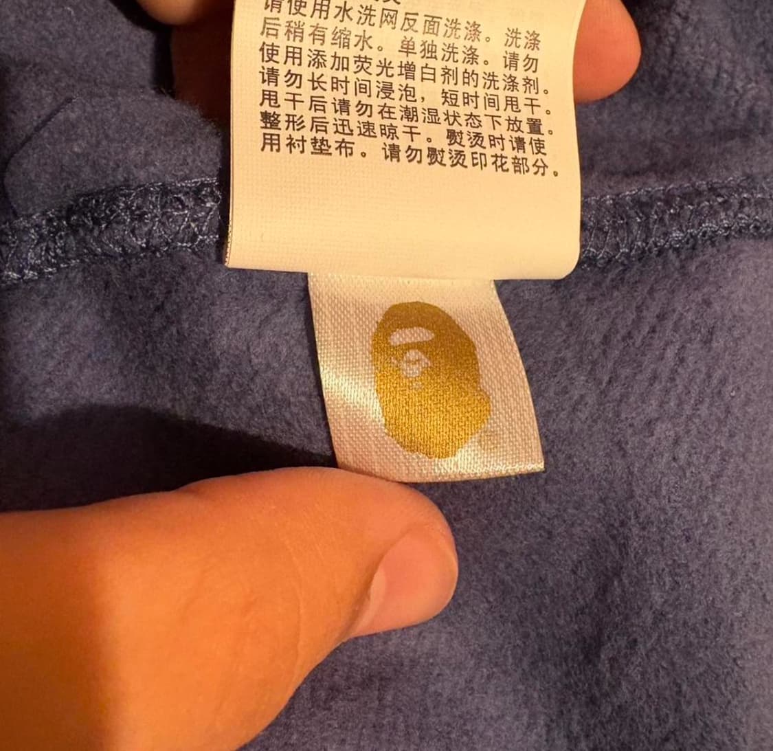 베이프 샤크 후드집업 블루 M 상품이미지5