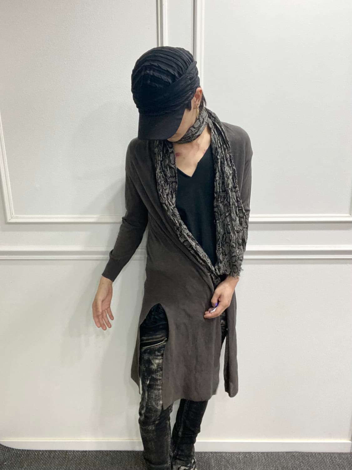 [LANVIN] Minimal Grey Long Cardigan 상품이미지5