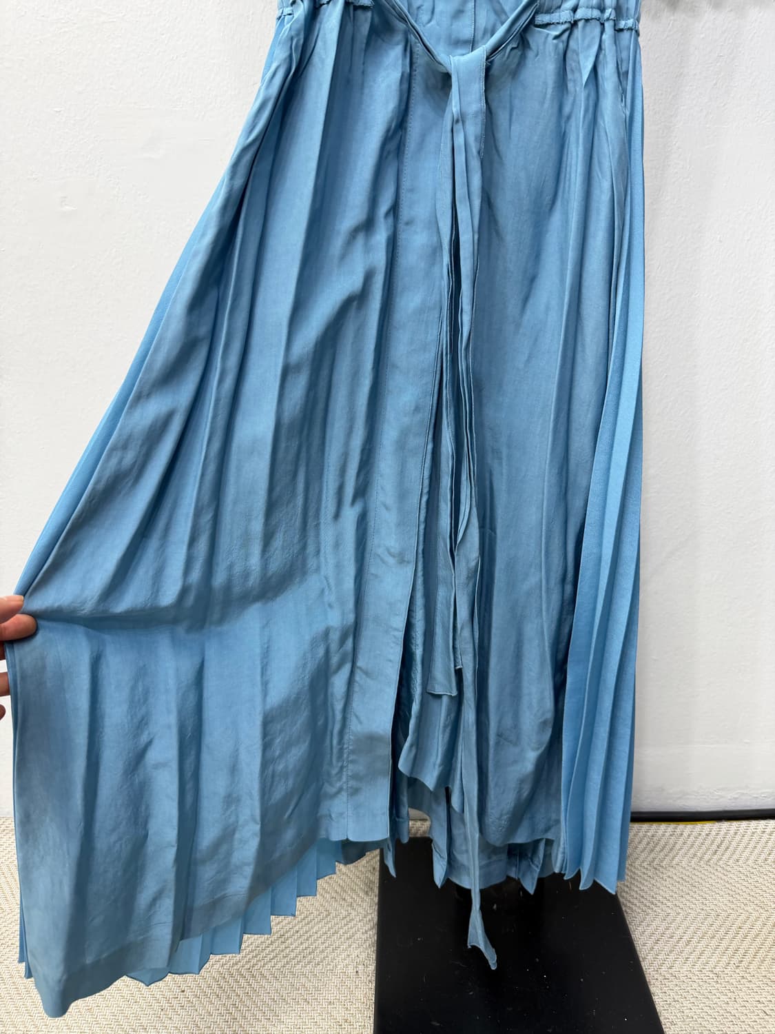 정품) TIME 타임 1993 한섬 블루 랩 롱 원피스 82 상품이미지4