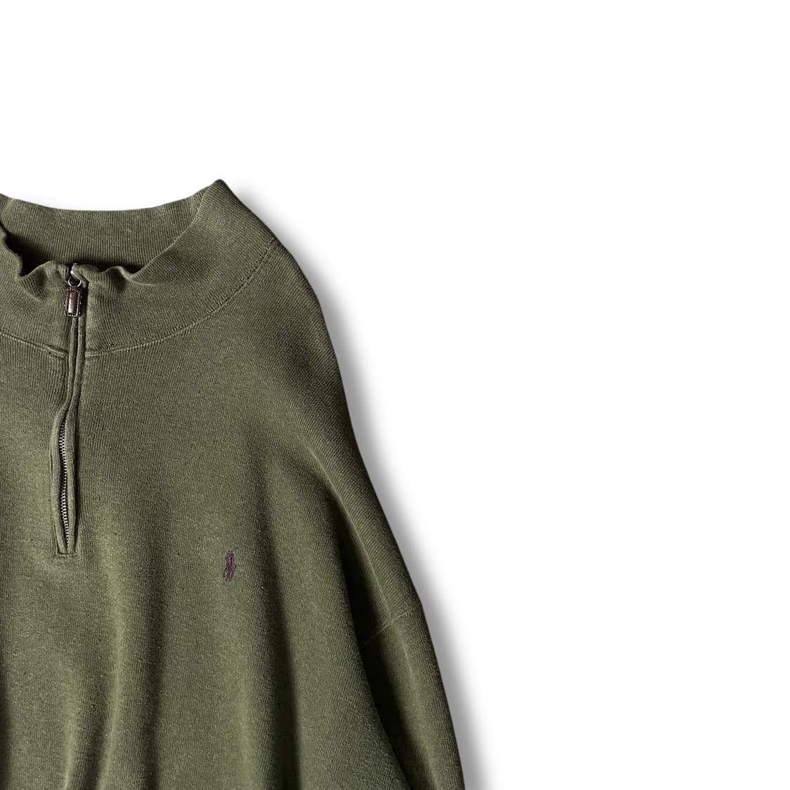 폴로 랄프로렌 퍼플 포니 카키 롱 니트 4XL 상품이미지2