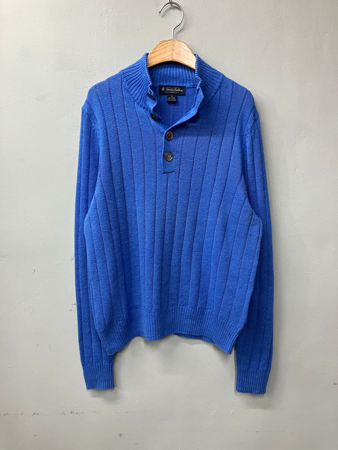 브룩스브라더스 케이블 버튼 집업 니트 상품이미지1