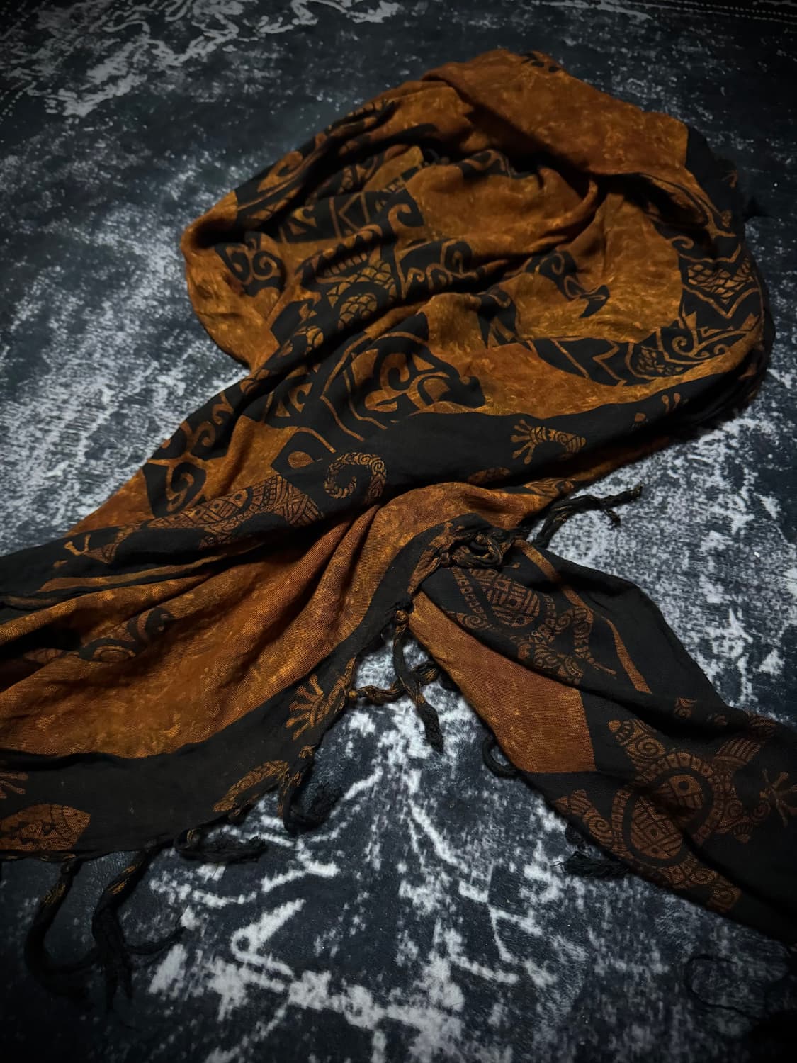 Printed Detail Vintage Scarf 상품이미지2