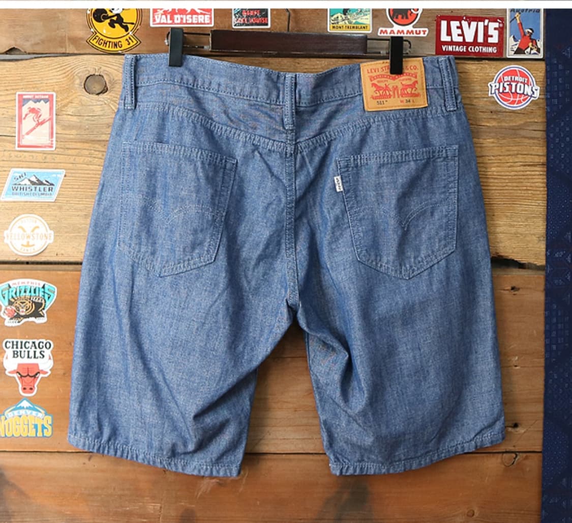 levis 리바이스 511 샴브레이 반마지 데님  33-34 상품이미지3