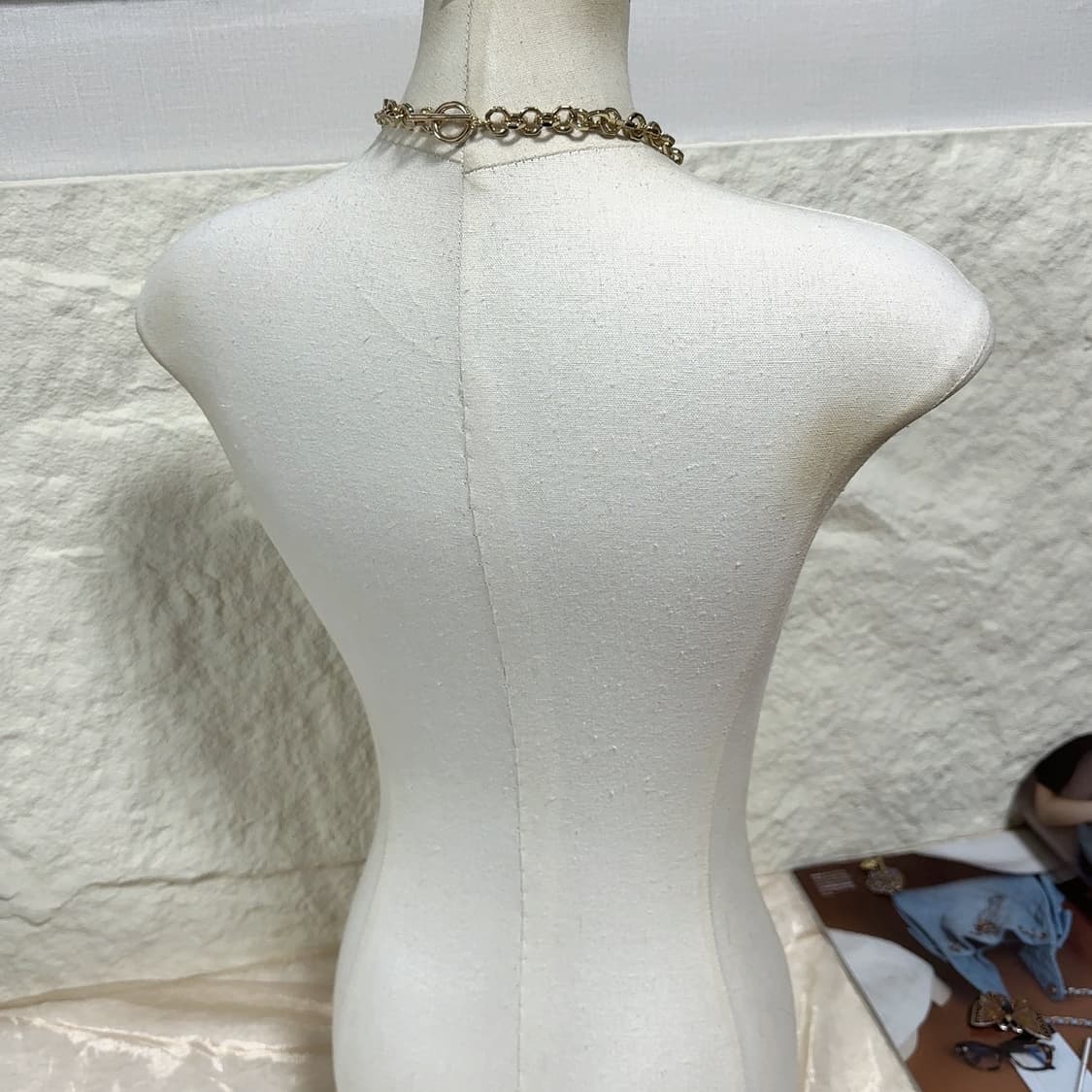 빈티지 중세 팔각형 스탁드 OT고리 목걸이 상품이미지3