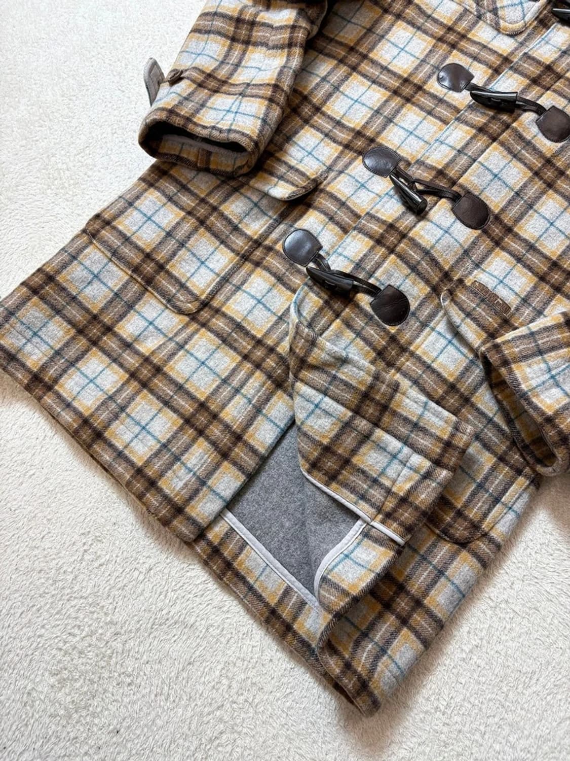 지피지기 00's 울 체크 더플 후디 코트 PN6828 상품이미지4