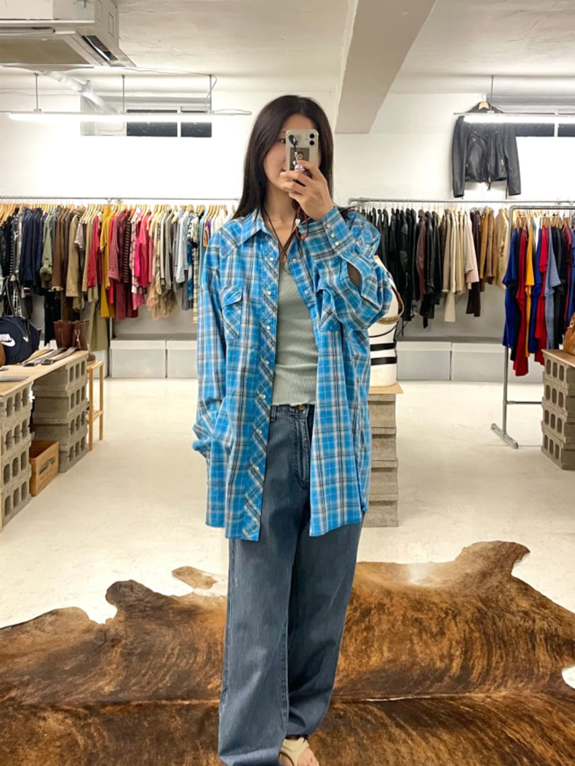 WRANGLER ombre western shirts 랭글러 옴브레 셔츠 상품이미지1
