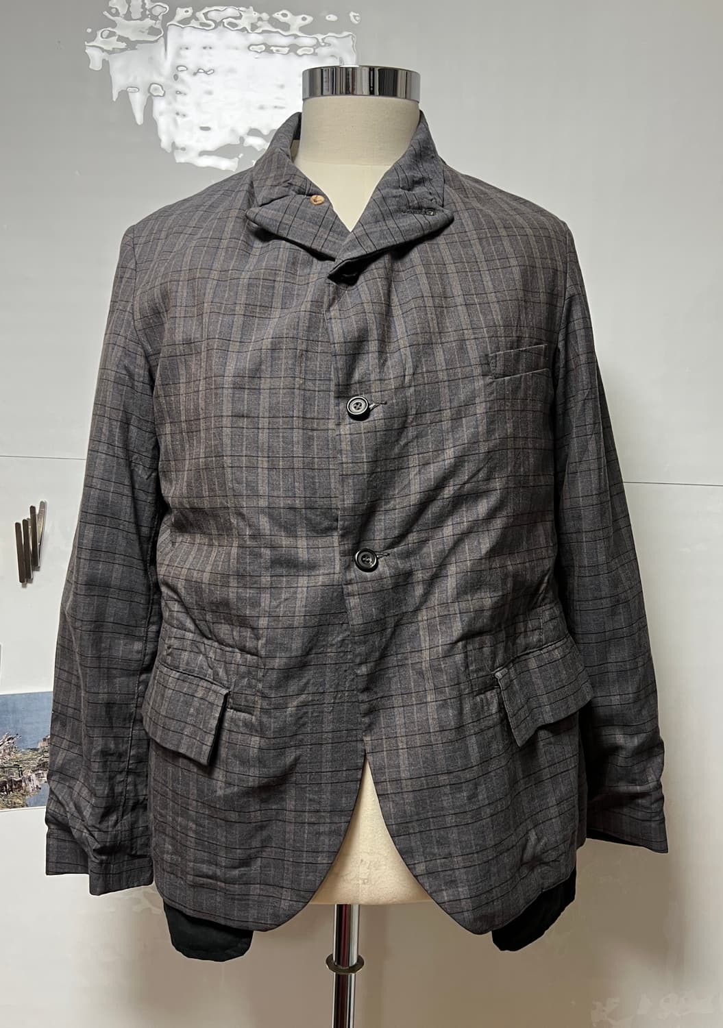(XL)paul harnden checked tailered jacket 상품이미지1