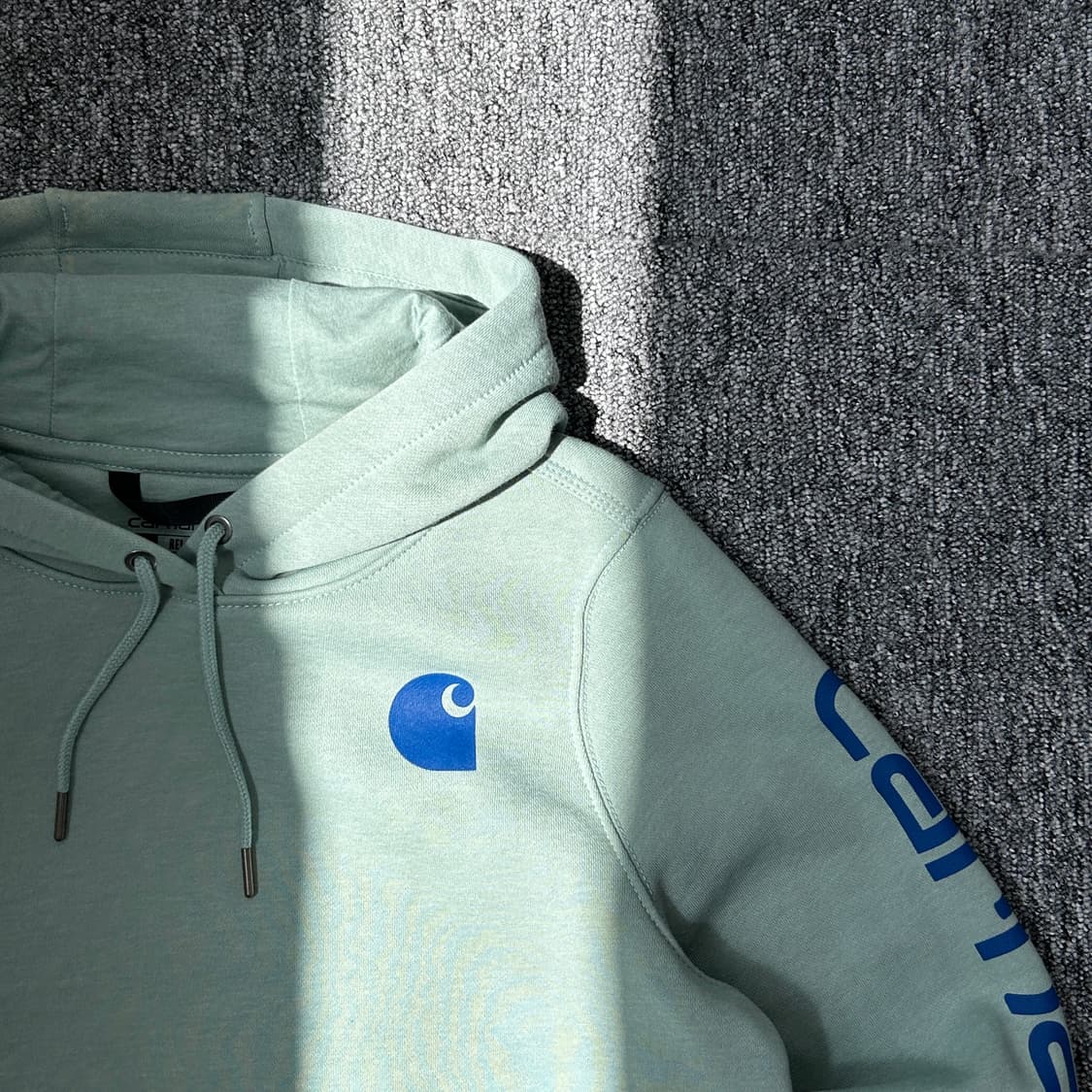 칼하트 민트 기모 후드티 상품이미지2