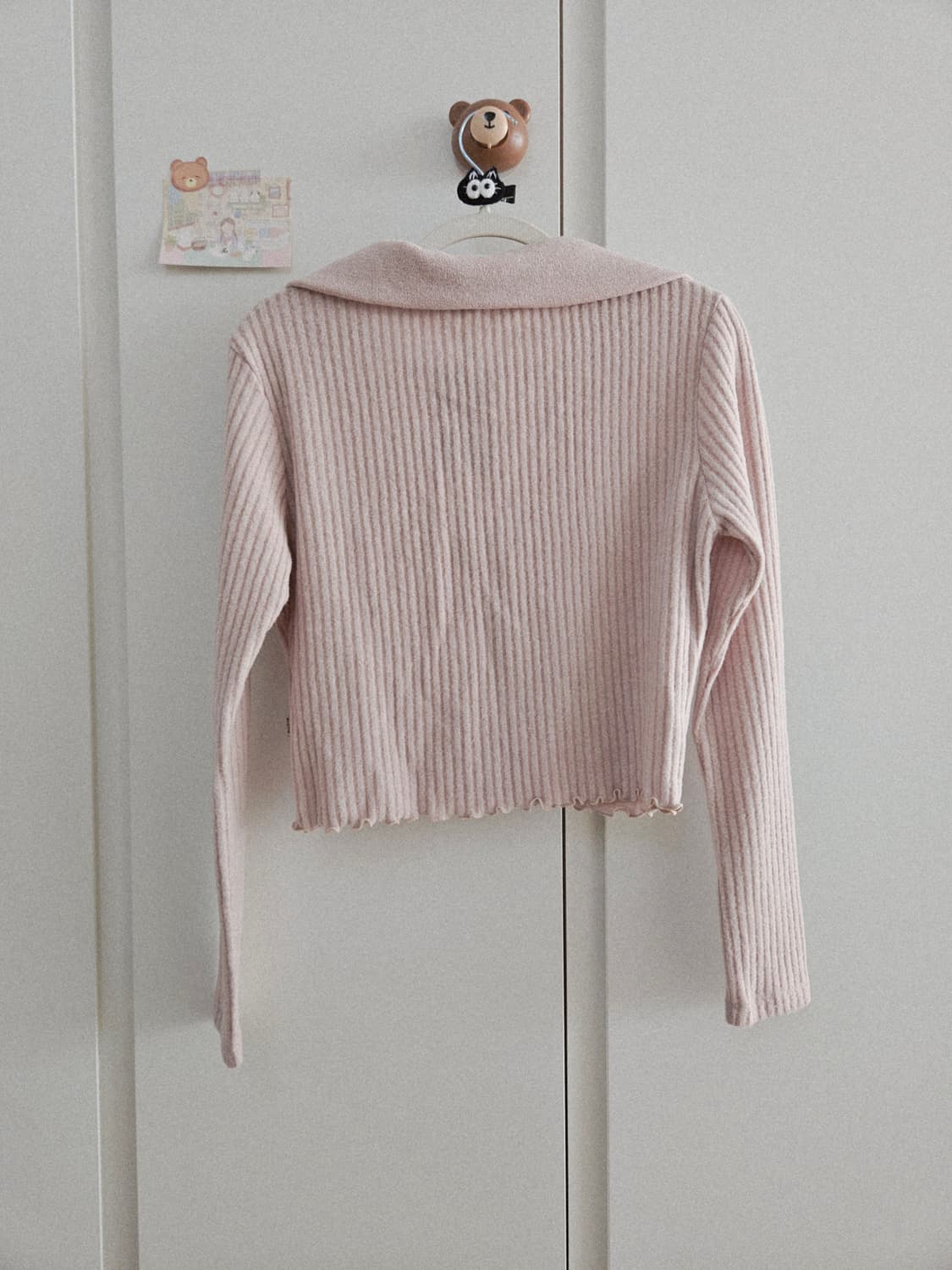 [새상품] acho 아쵸 기모 카라 니트가디건 상품이미지10