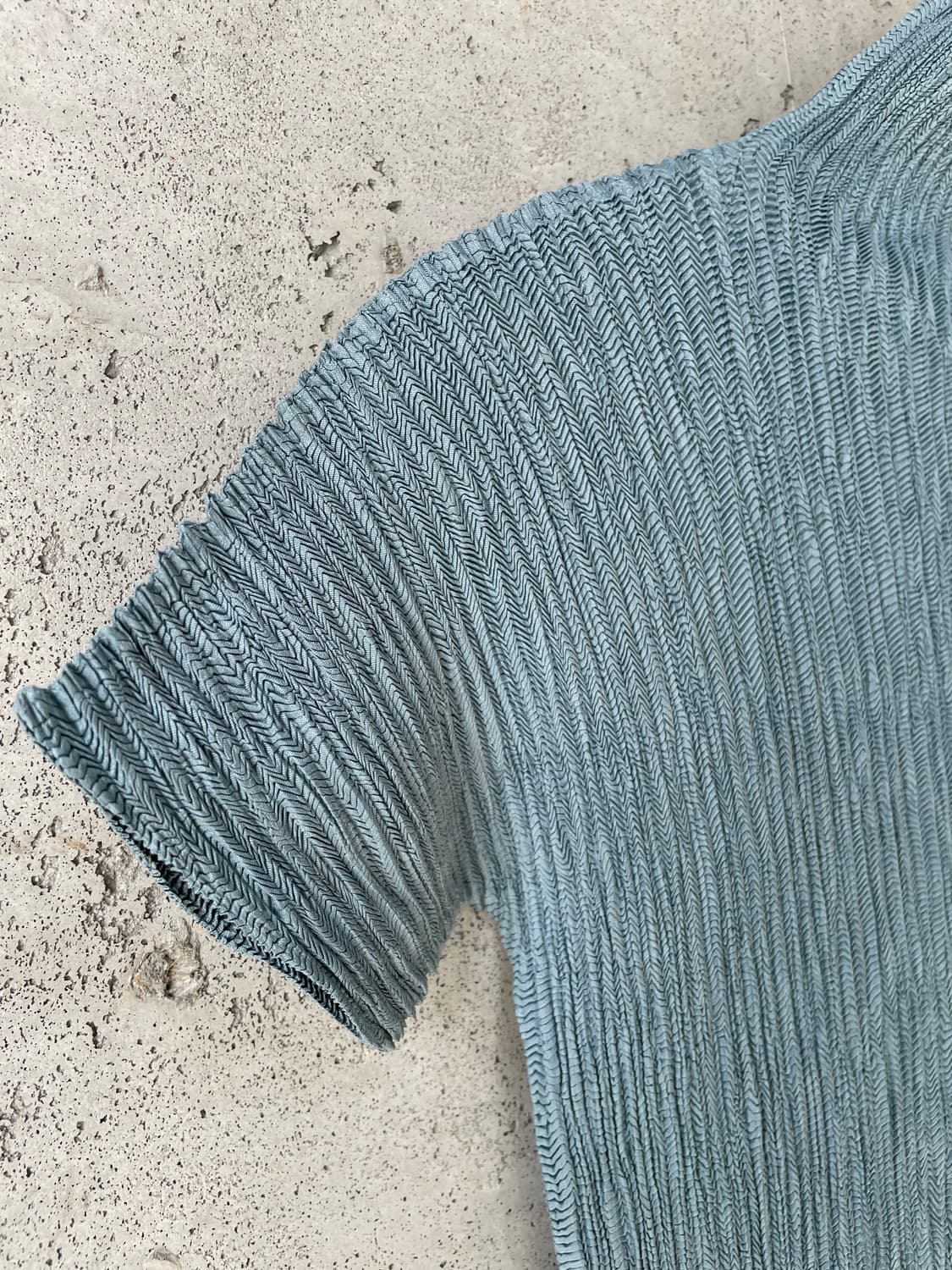 Hiroko bis 히로코비스 플리츠 탑 블루 상품이미지3