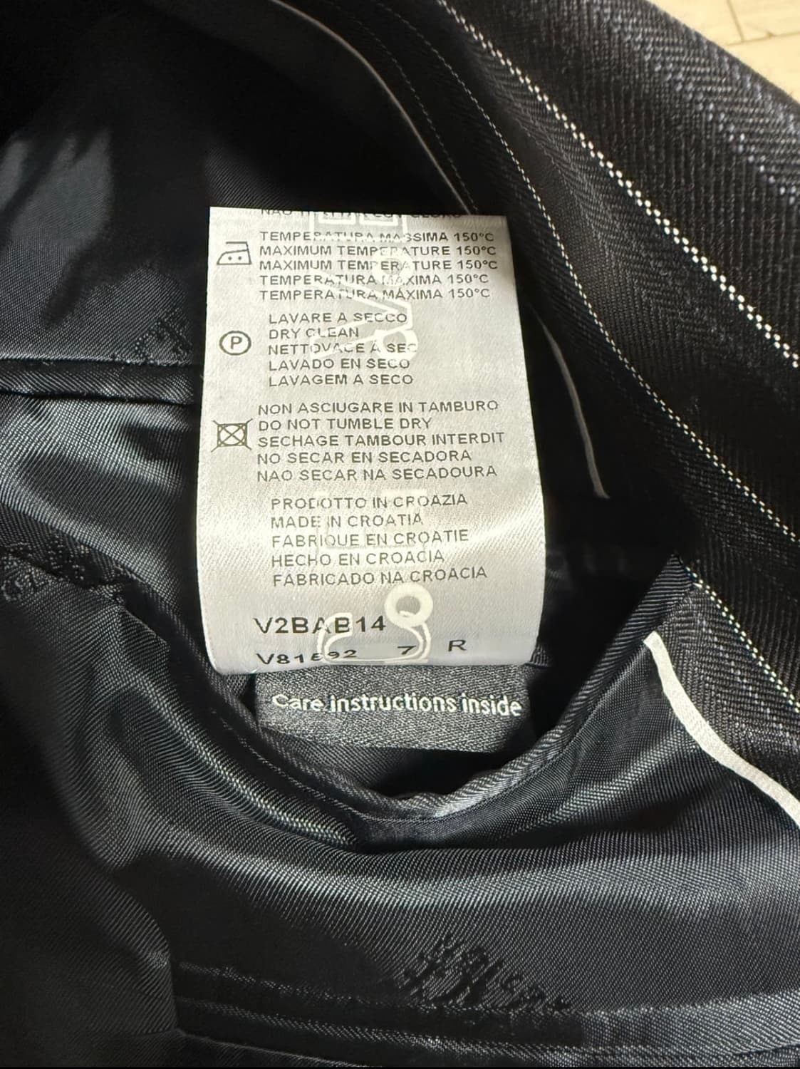 베르사체 컬렉션 핀스트라이프 울/실크 블레이저 상품이미지6