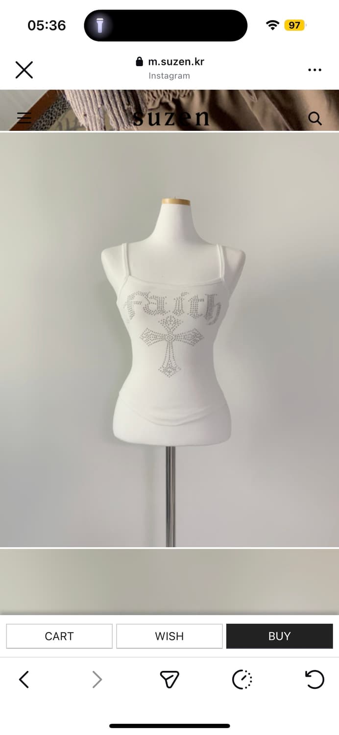 스젠 히코미 레터링 나시 탑 hikomi lettering y2k Top 상품이미지2