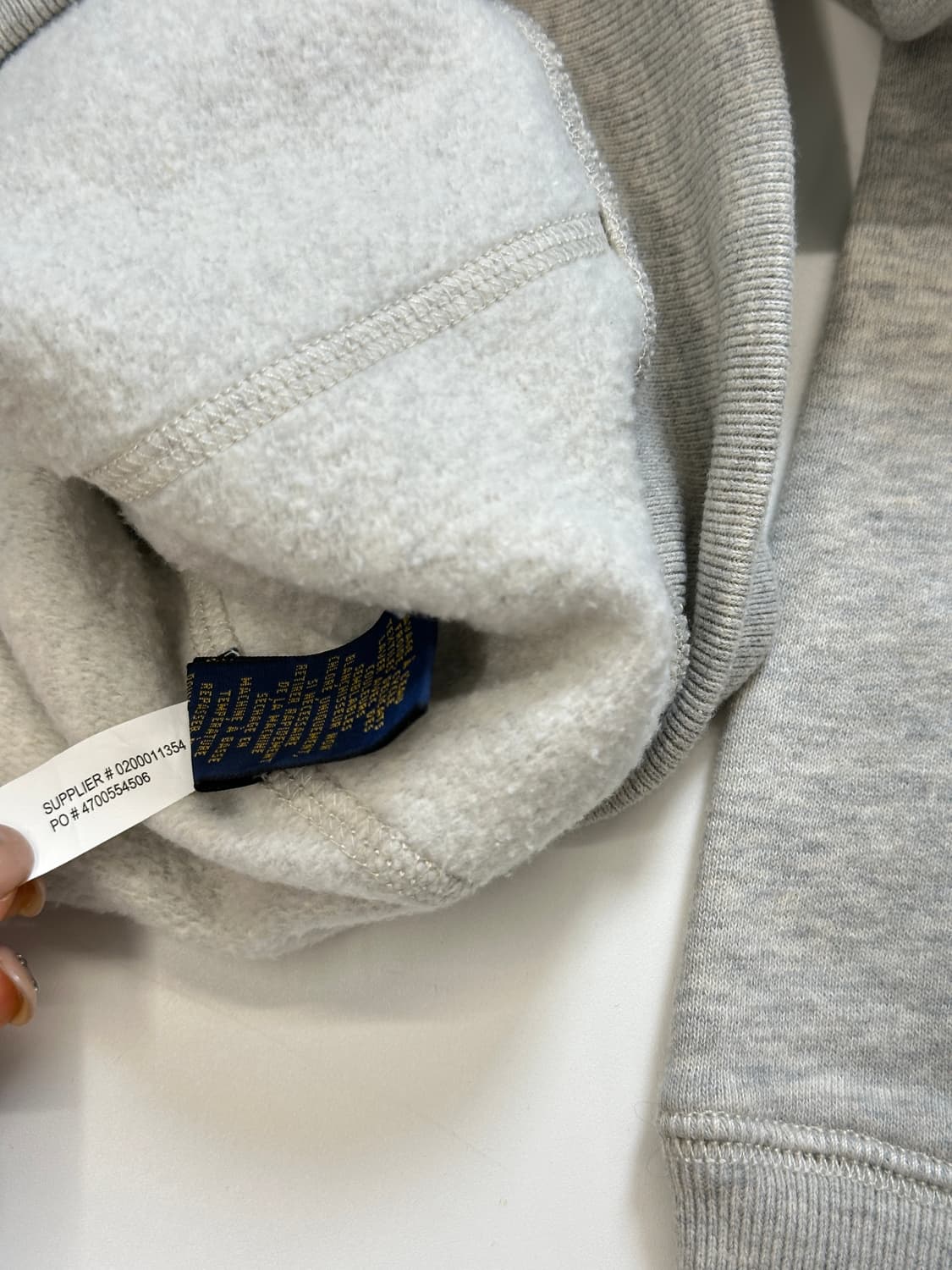 폴로 맨투맨 연그레이 여성M 상품이미지4