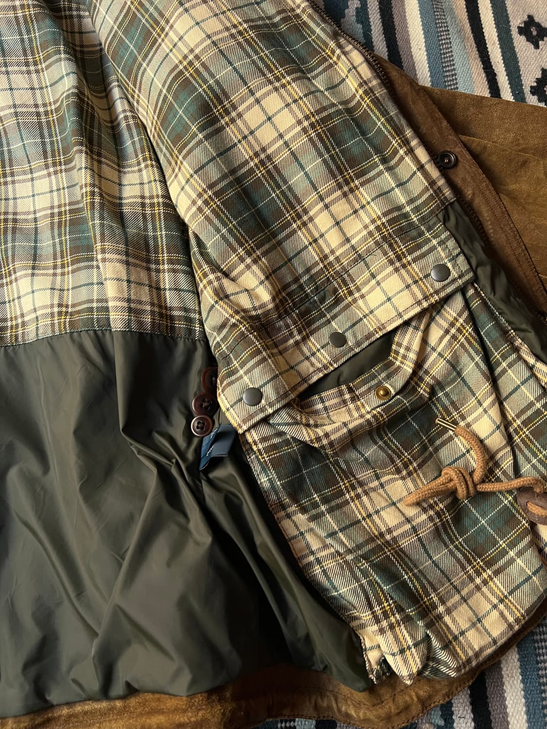 [L]폴로 랄프로렌 오일 페이드 스웨이드 헌팅 자켓 상품이미지7