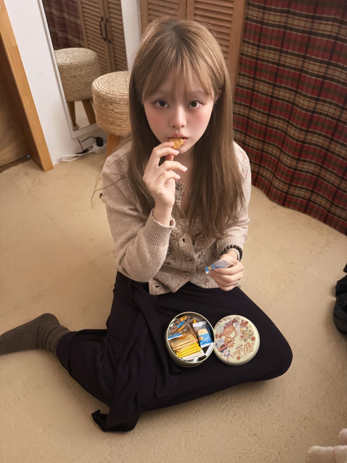 flower mori cardigan 상품이미지1