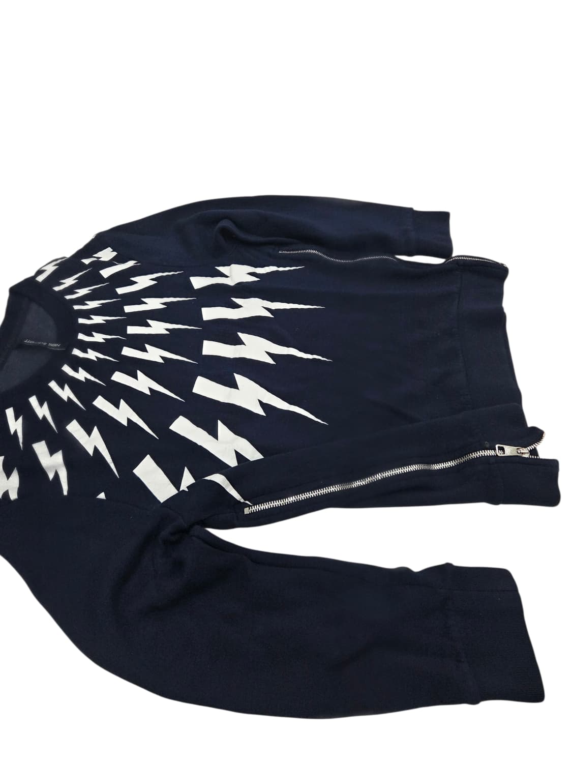 닐바렛 페어아일 라이트닝 볼트 사이드 지퍼 맨투맨 상품이미지3