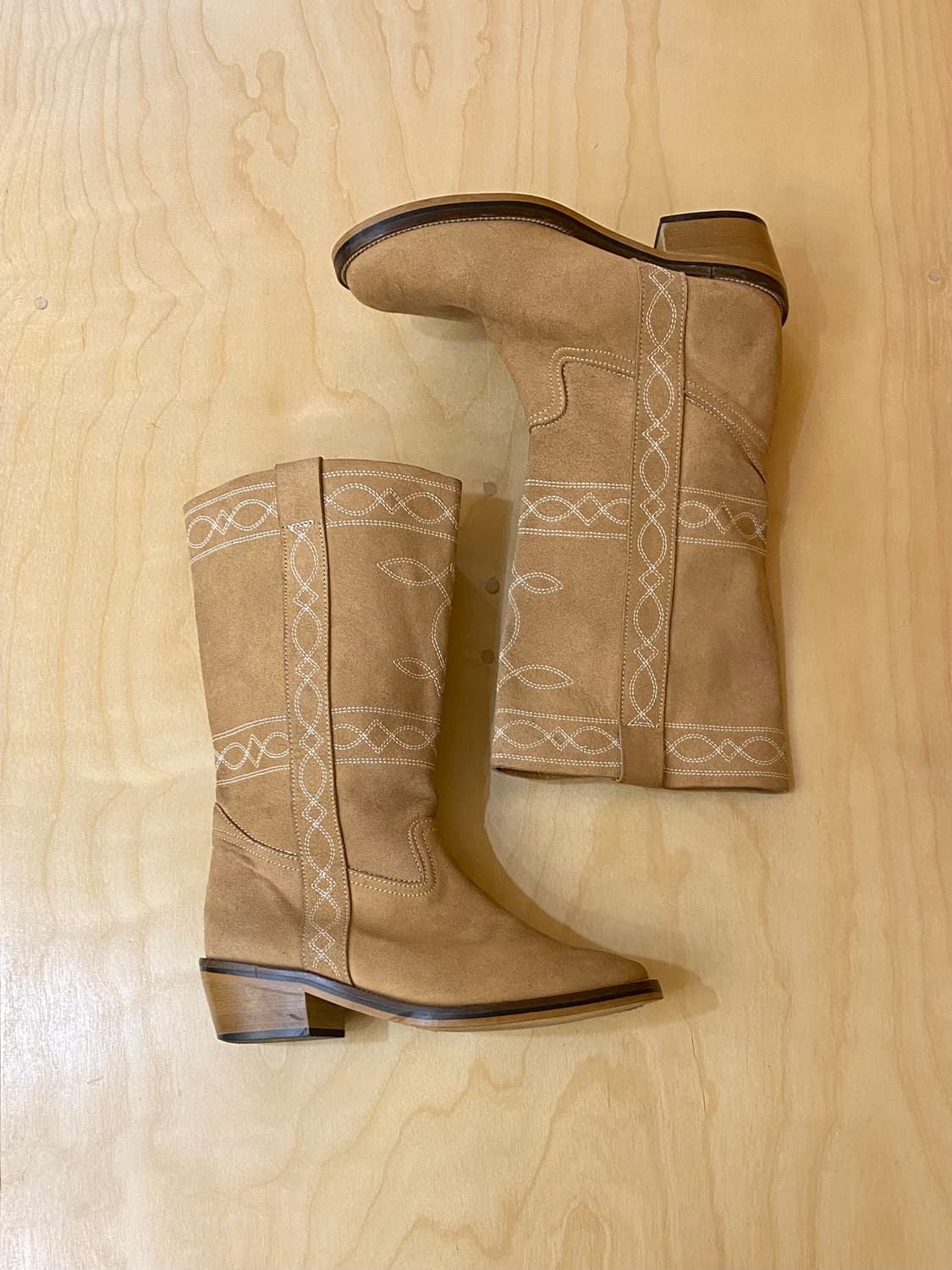 VTG suede western boots 스웨이드 웨스턴 부츠 상품이미지1
