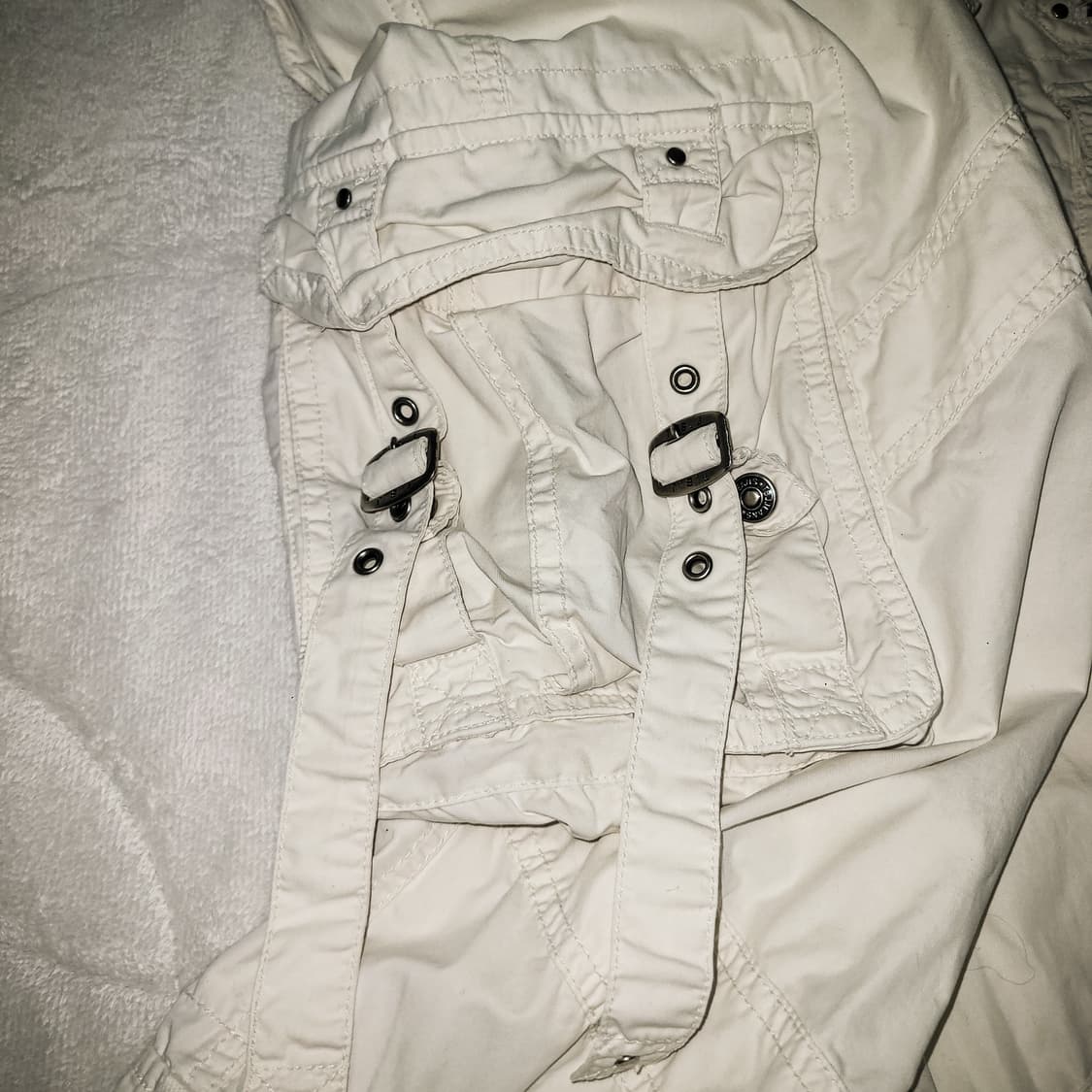 00s TBJ JEANS White Cargo Pants 상품이미지3