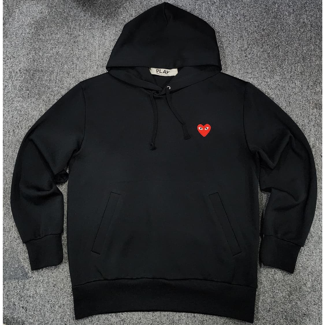 꼼데가르송 레드하트 와펜 후드티 L 상품이미지1