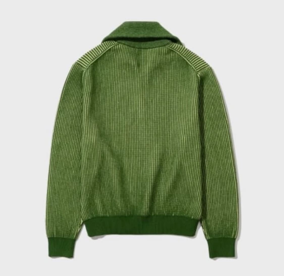 인템포무드 청키 투톤 하프집업 브로콜리 상품이미지2