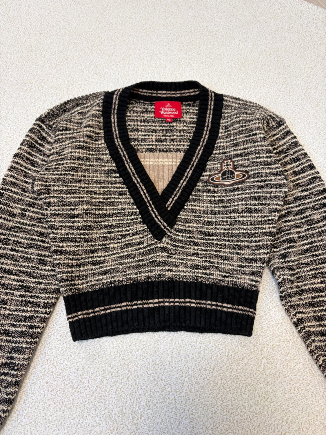 비비안웨스트우드 레드라벨 슬럽 MIX 레이어드 니트 상품이미지7