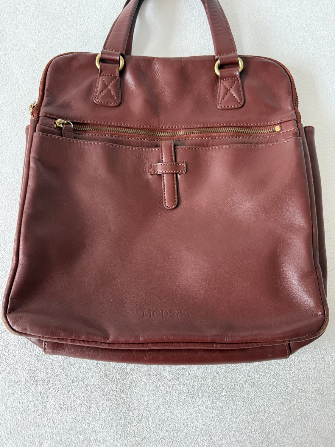 Monsac 레더 토트백 상품이미지3